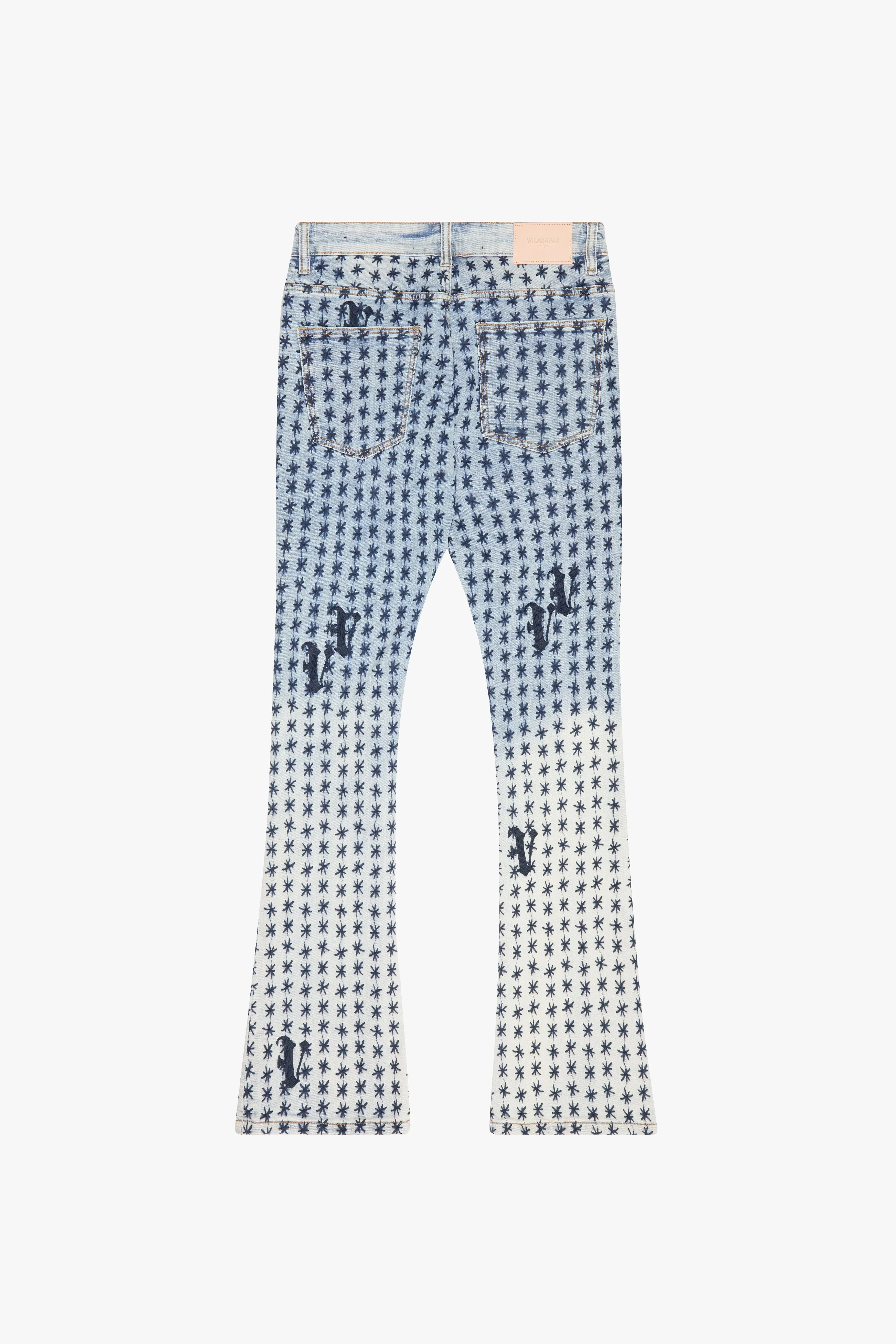"ASTERISK" STACKED FLARE BLUE/BLACK sold by valabasas product image thumbnail 5