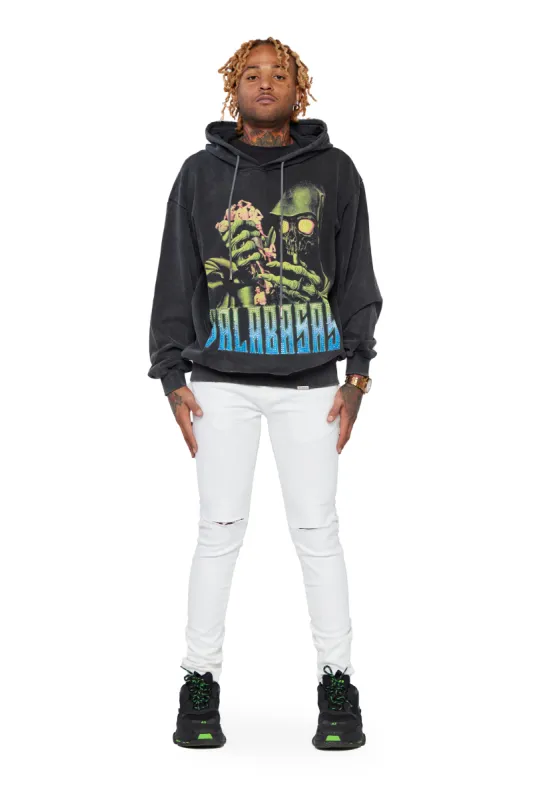 "GREEN REAPER" VINTAGE BLACK HOODIE sold by valabasas