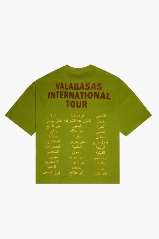 "JOURNEY" GRASS GREEN OVERSIZED TEE sold by valabasas