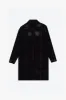 "NOCTURNE" BLACK SUEDE TRENCH COAT sold by valabasas