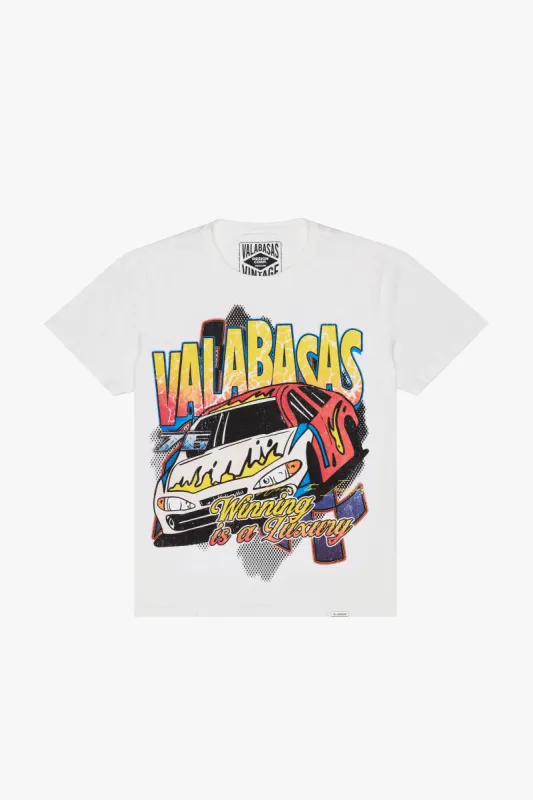"NEVER WONDER" VINTAGE WASHED WHITE TEE sold by valabasas