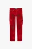 "LUXE" RED SUEDE SKINNY JEAN sold by valabasas