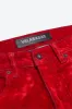 "LUXE" RED SUEDE SKINNY JEAN sold by valabasas