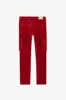 "LUXE" RED SUEDE SKINNY JEAN sold by valabasas