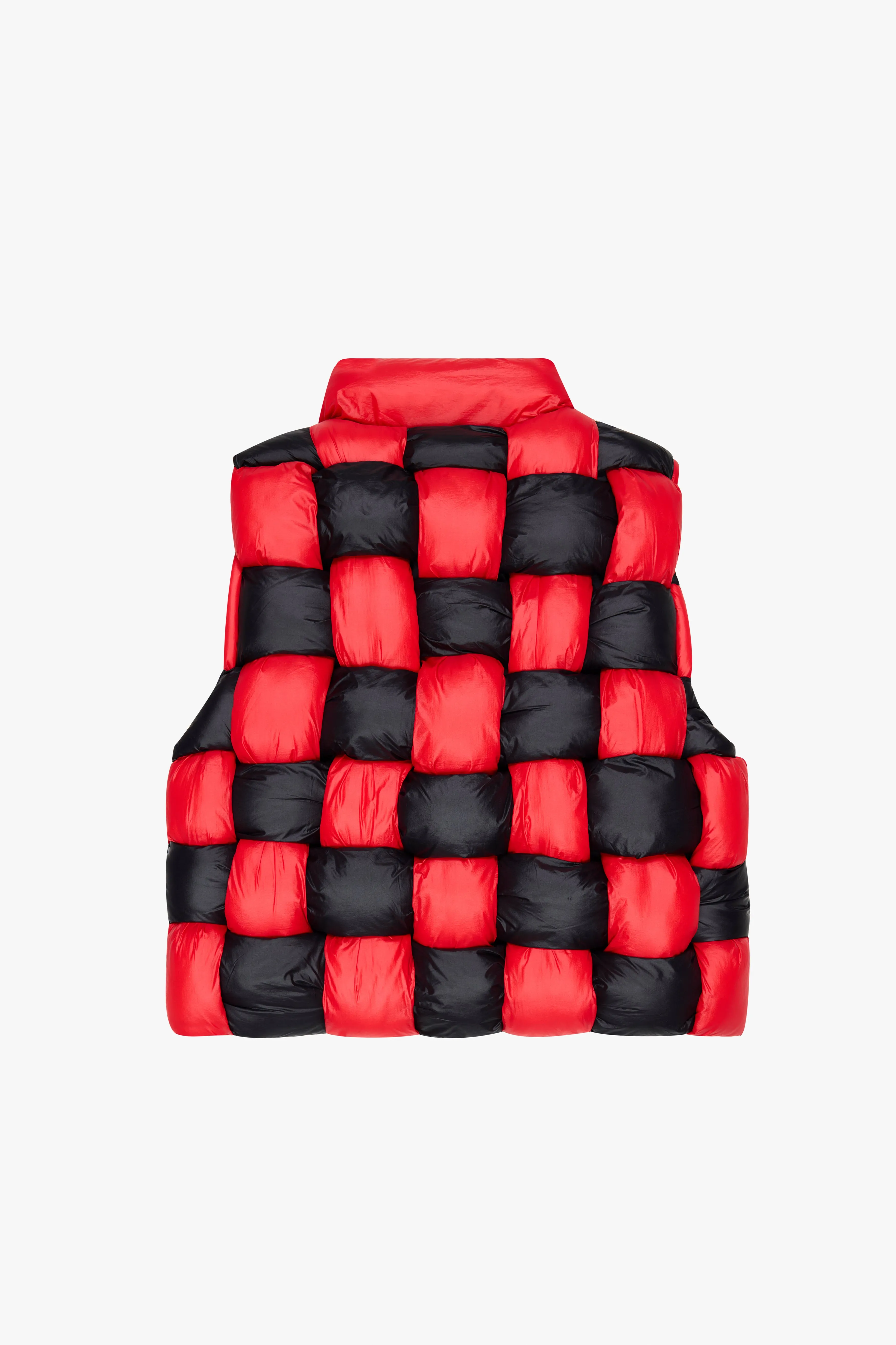 "MOZZIE" BLACK RED PUFFER VEST sold by valabasas product image thumbnail 3