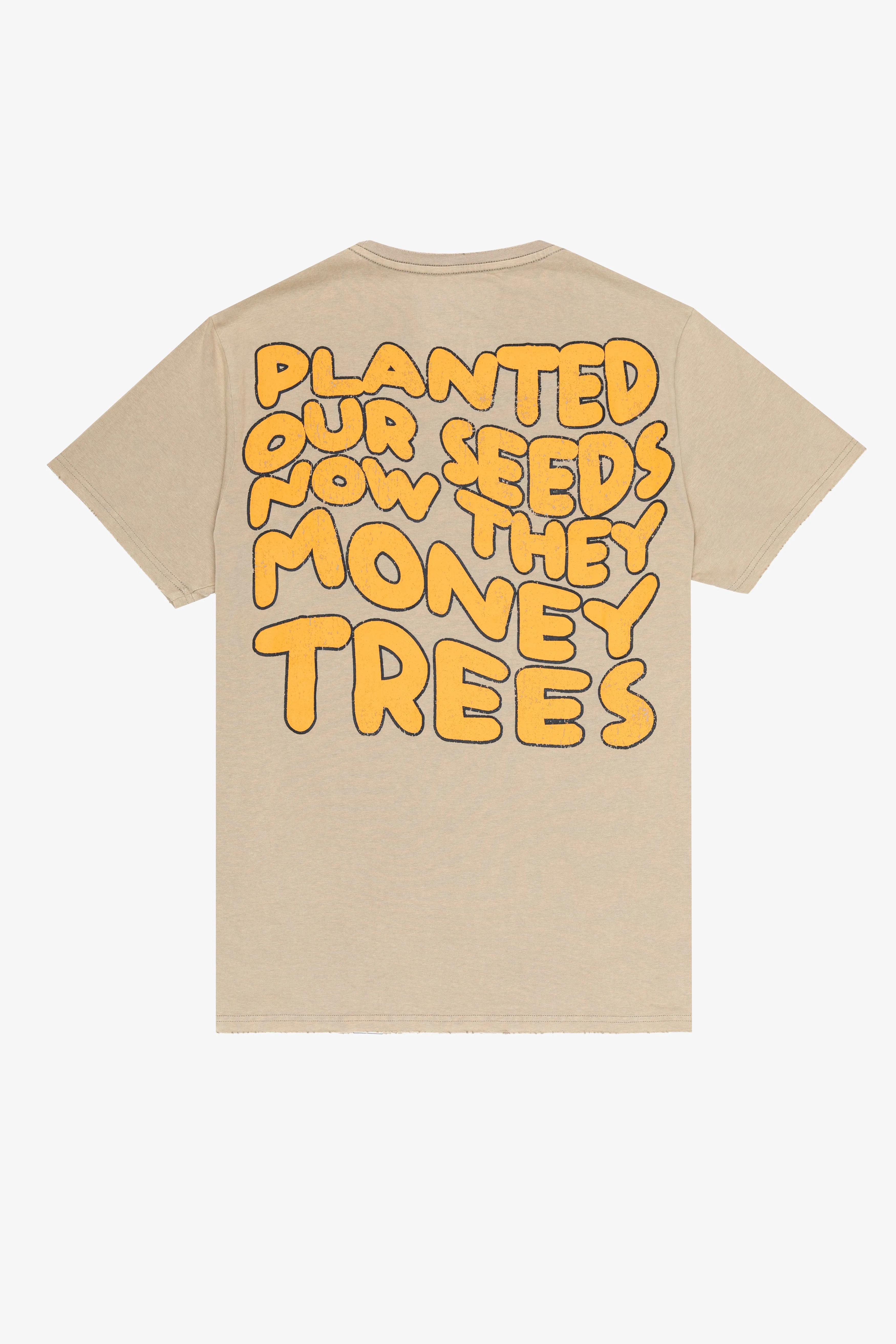 "SUN WILL SHINE" VINTAGE SHALLOW KHAKI TEE sold by valabasas product image thumbnail 3