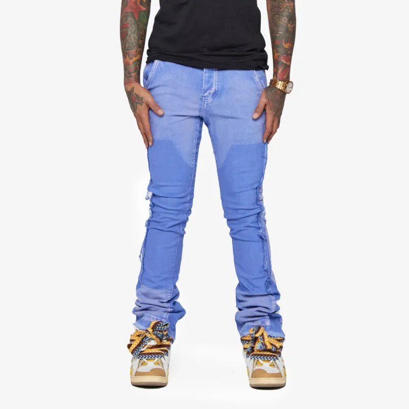 “ALPHA" STACKED FLARE PURPLE sold by valabasas