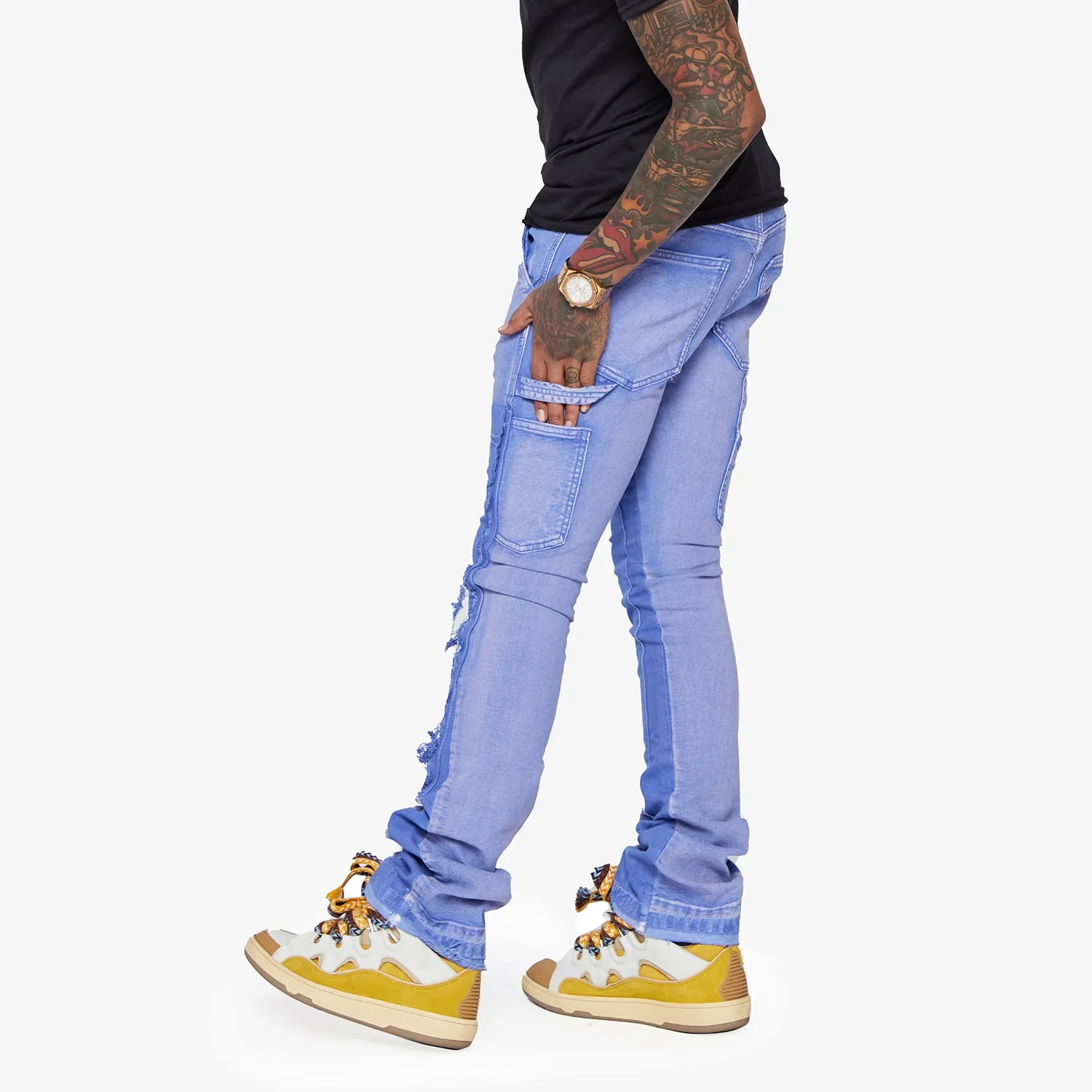 “ALPHA" STACKED FLARE PURPLE sold by valabasas product image thumbnail 2