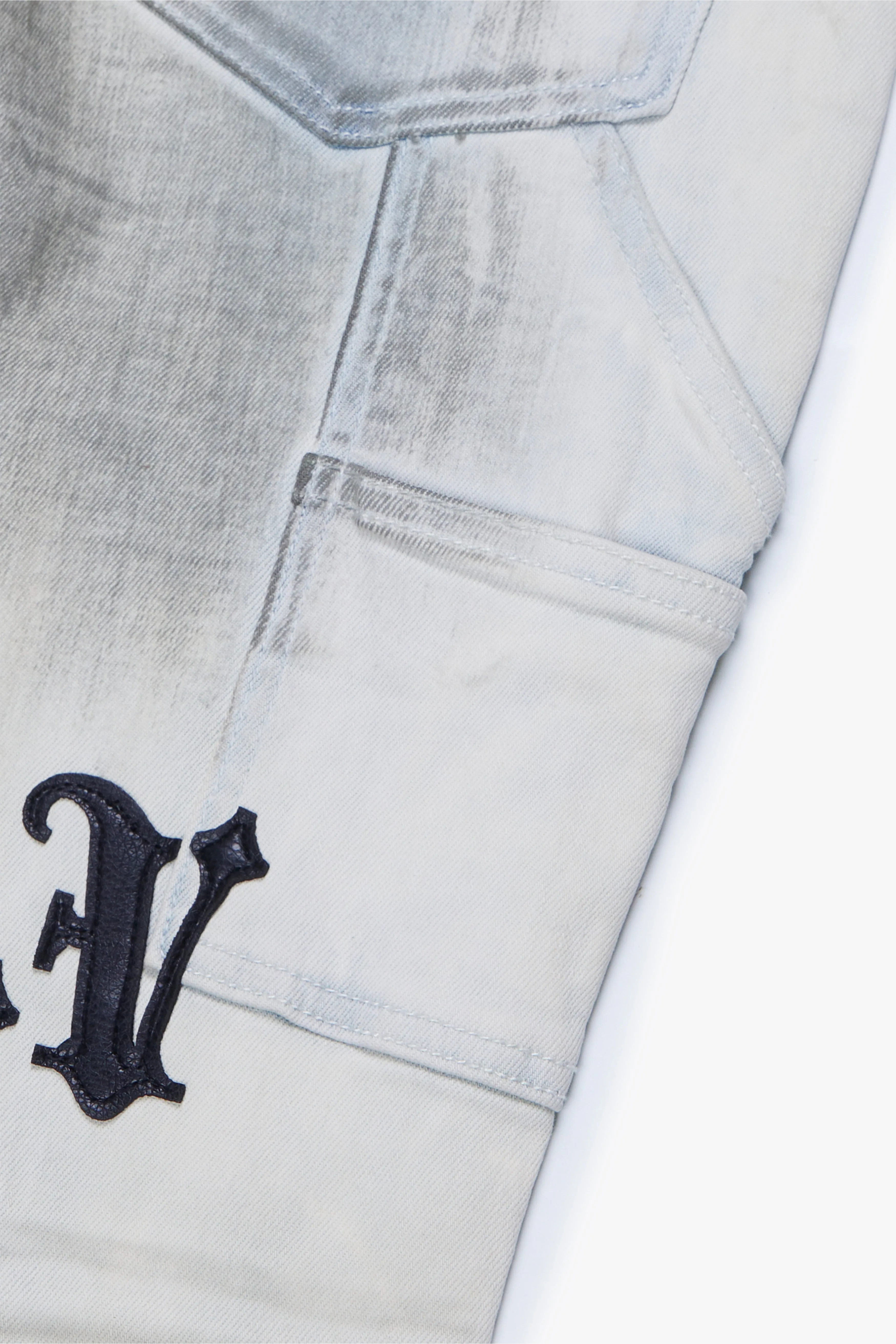 "VALOR" STACKED JEAN LT BLUE WASH sold by valabasas product image thumbnail 5