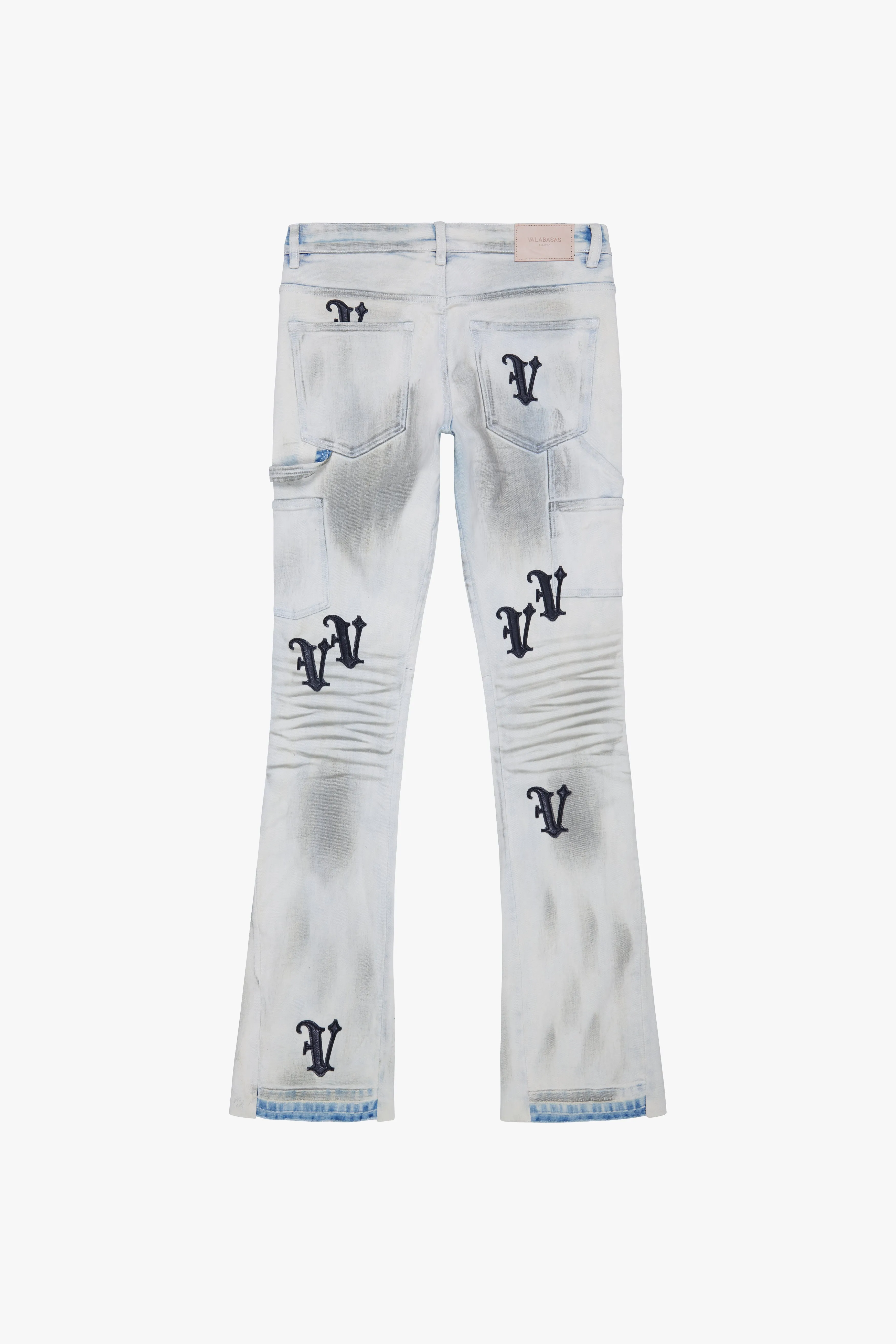 "VALOR" STACKED JEAN LT BLUE WASH sold by valabasas product image thumbnail 3