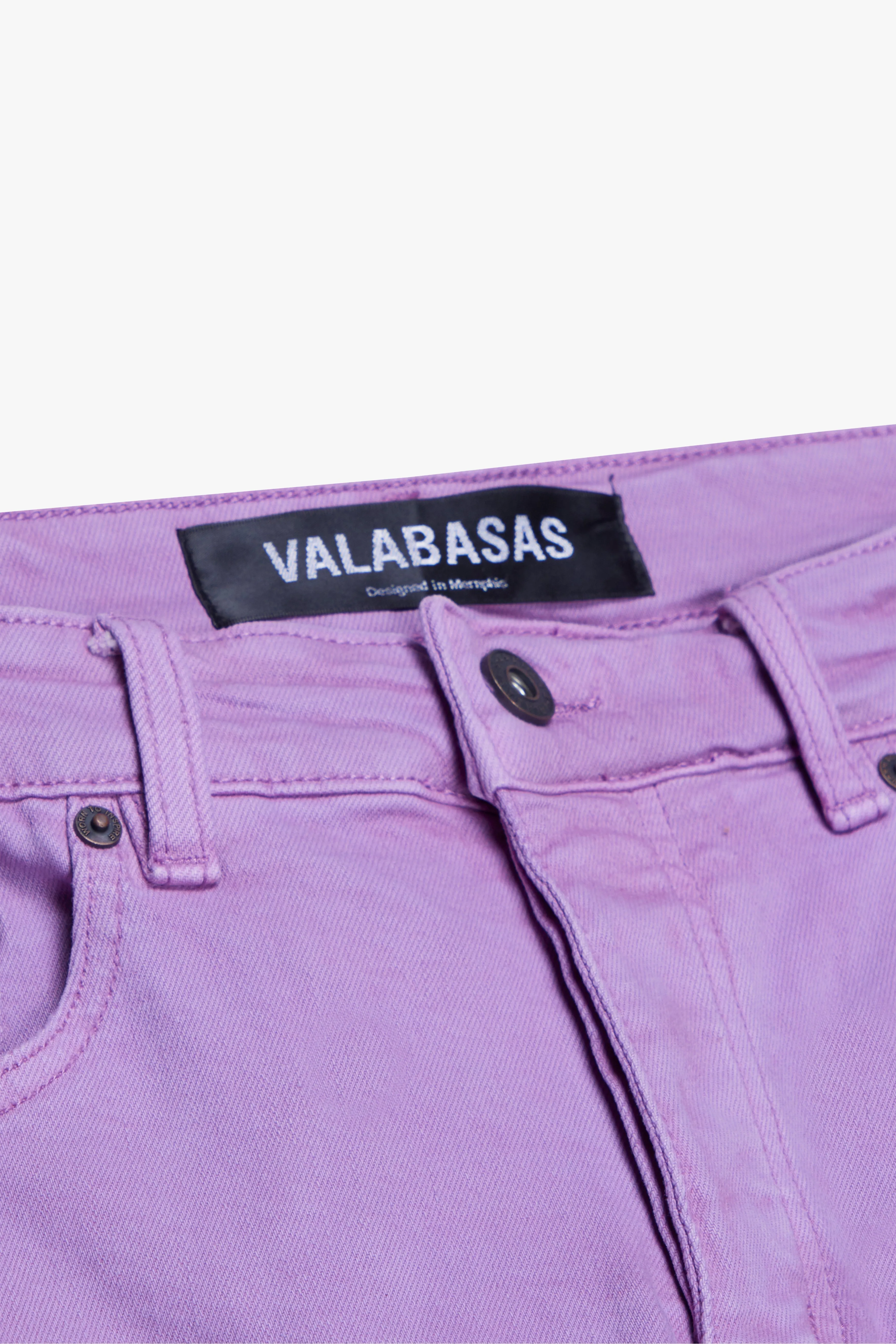 "PINNACLE” STACKED FLARE JEAN PURPLE sold by valabasas product image thumbnail 2