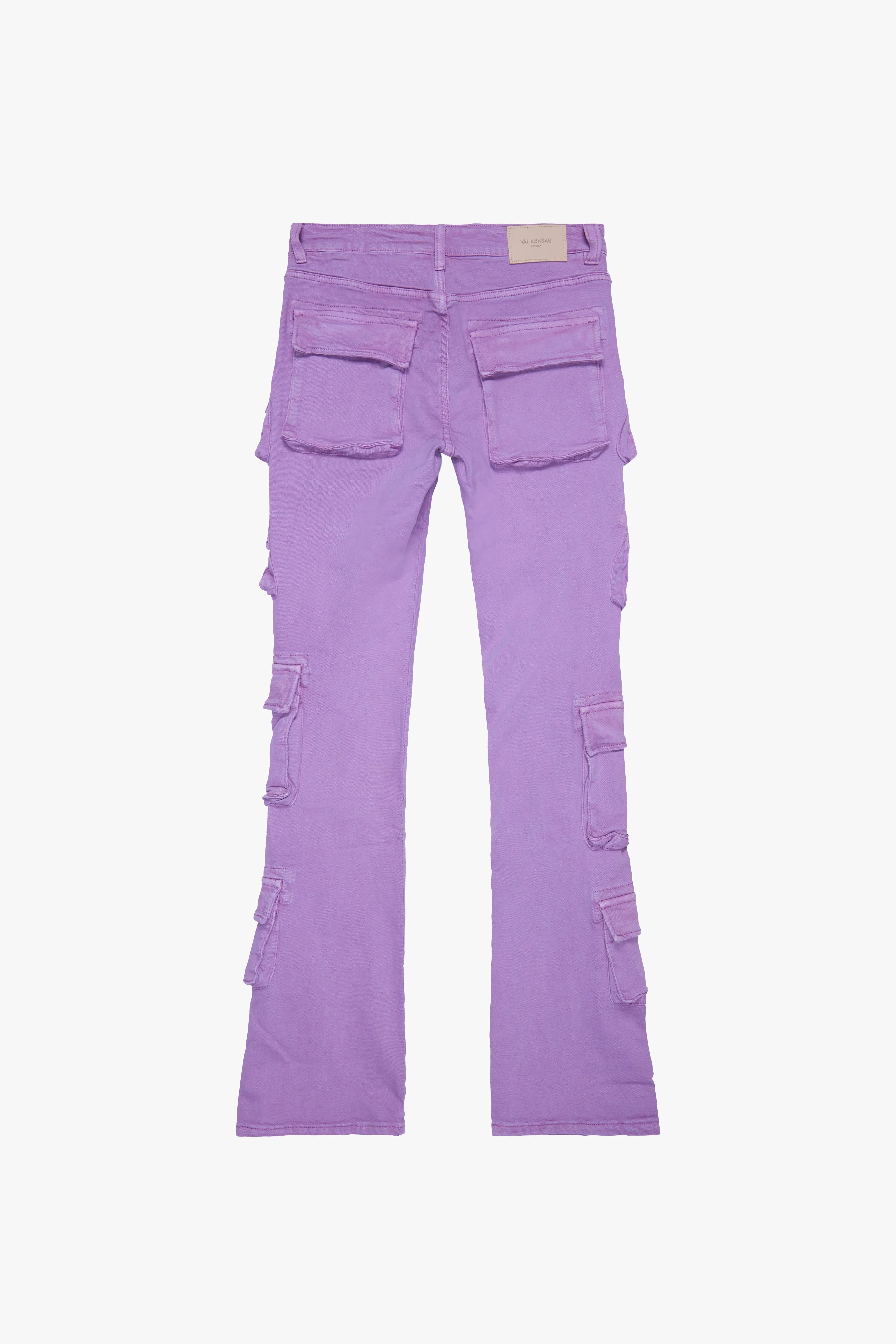 "PINNACLE” STACKED FLARE JEAN PURPLE sold by valabasas product image thumbnail 4