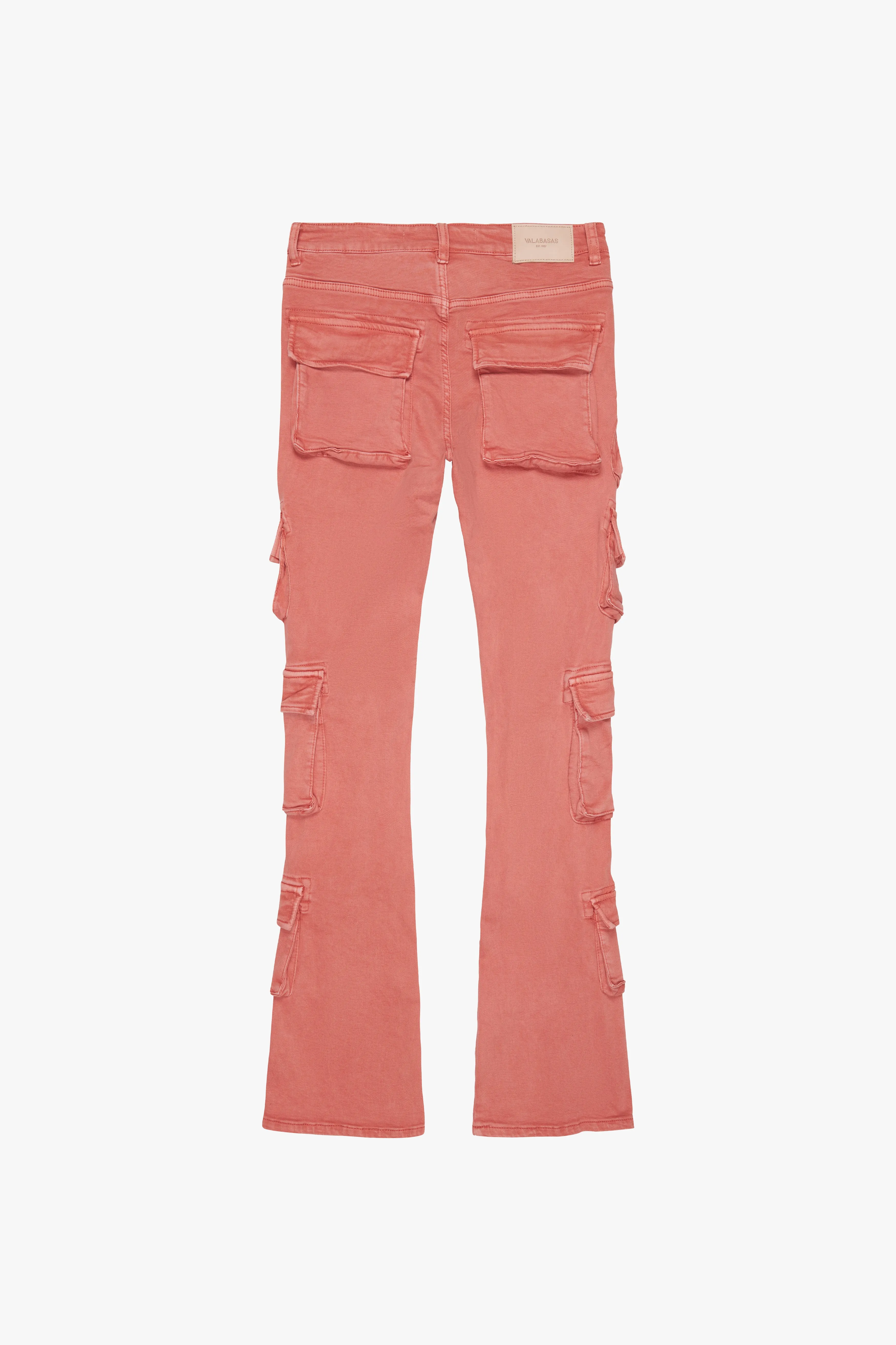 "PINNACLE” STACKED FLARE JEAN TANGERINE sold by valabasas product image thumbnail 3