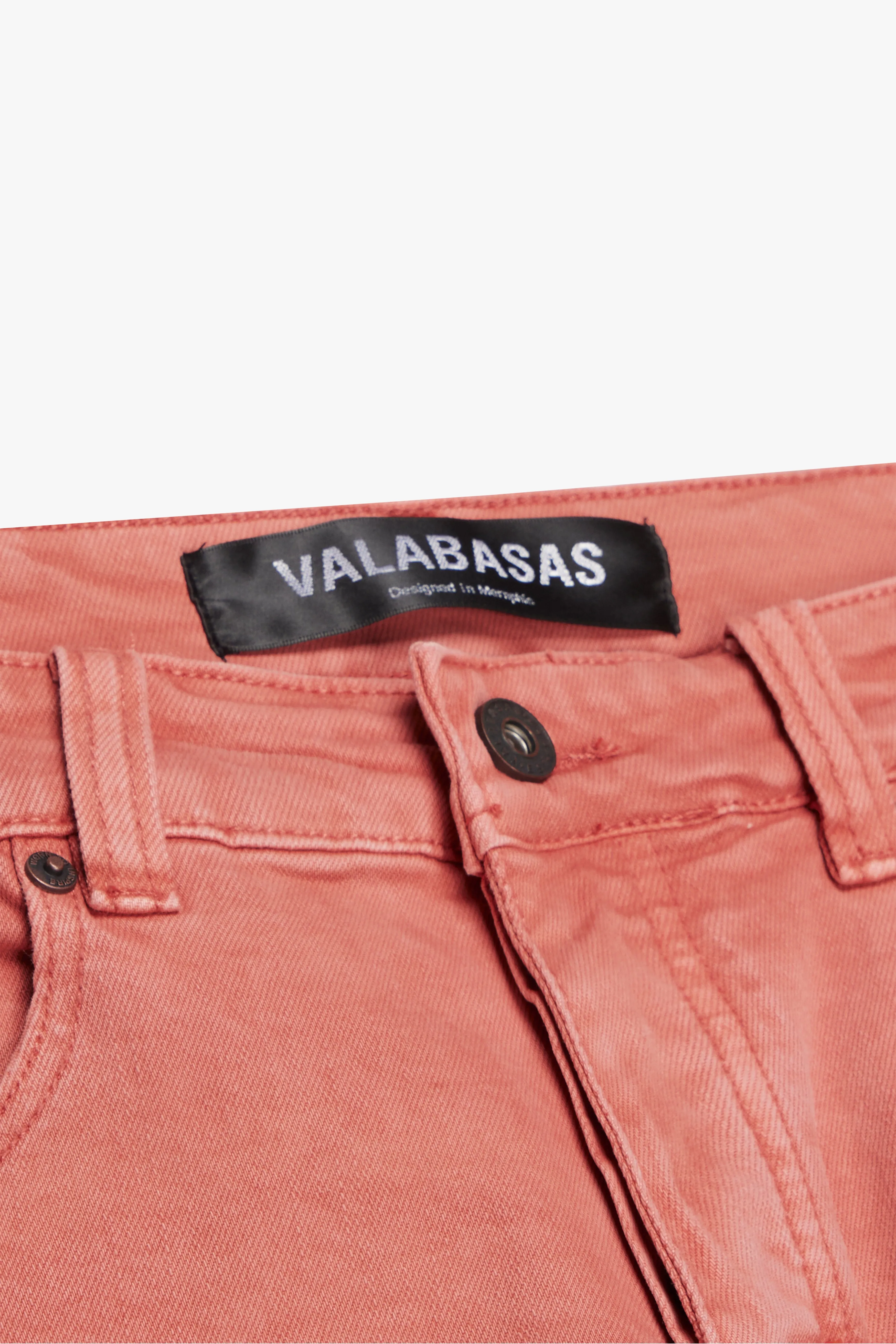 "PINNACLE” STACKED FLARE JEAN TANGERINE sold by valabasas product image thumbnail 2