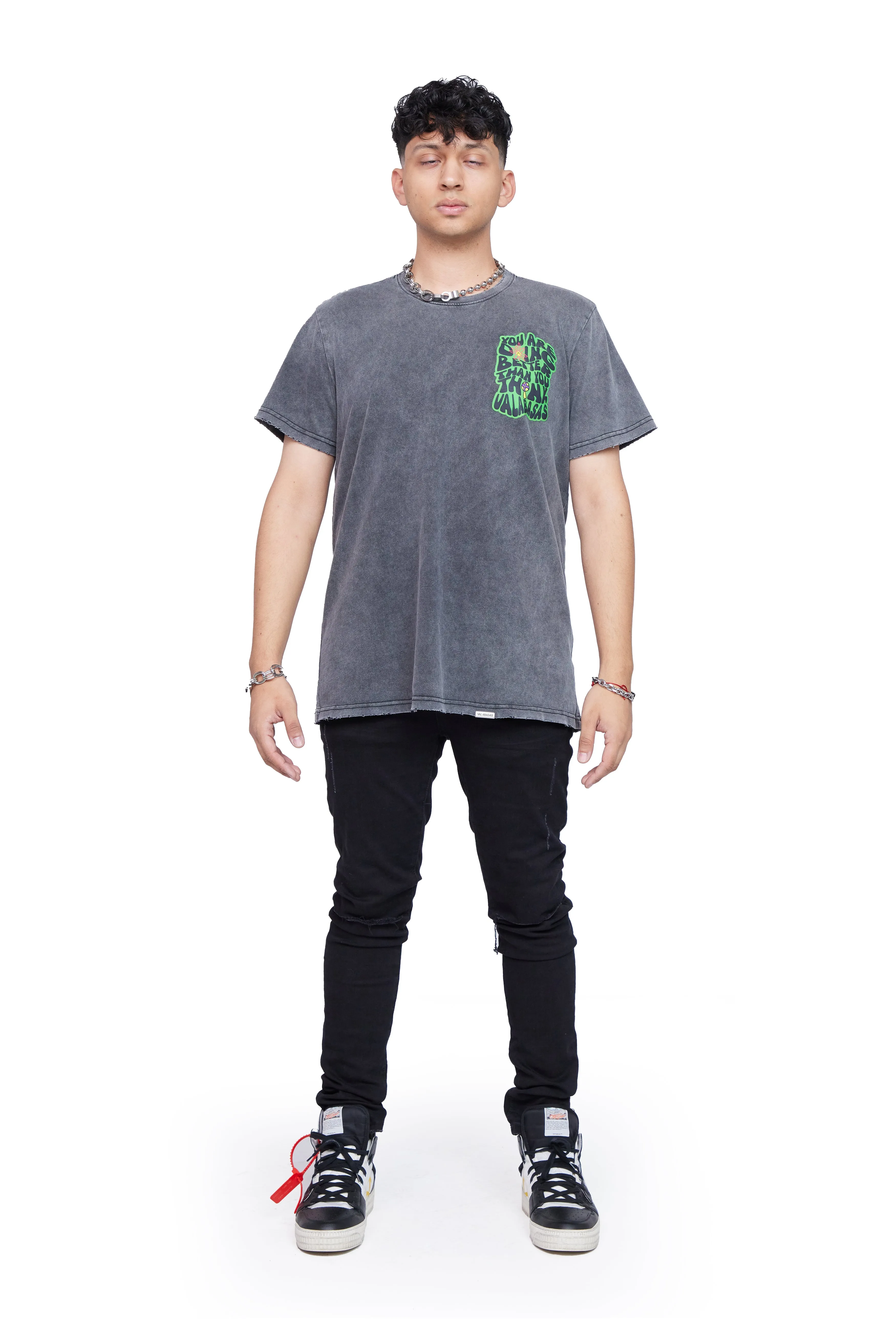 "DOING GOOD" VINTAGE BLACK TEE sold by valabasas