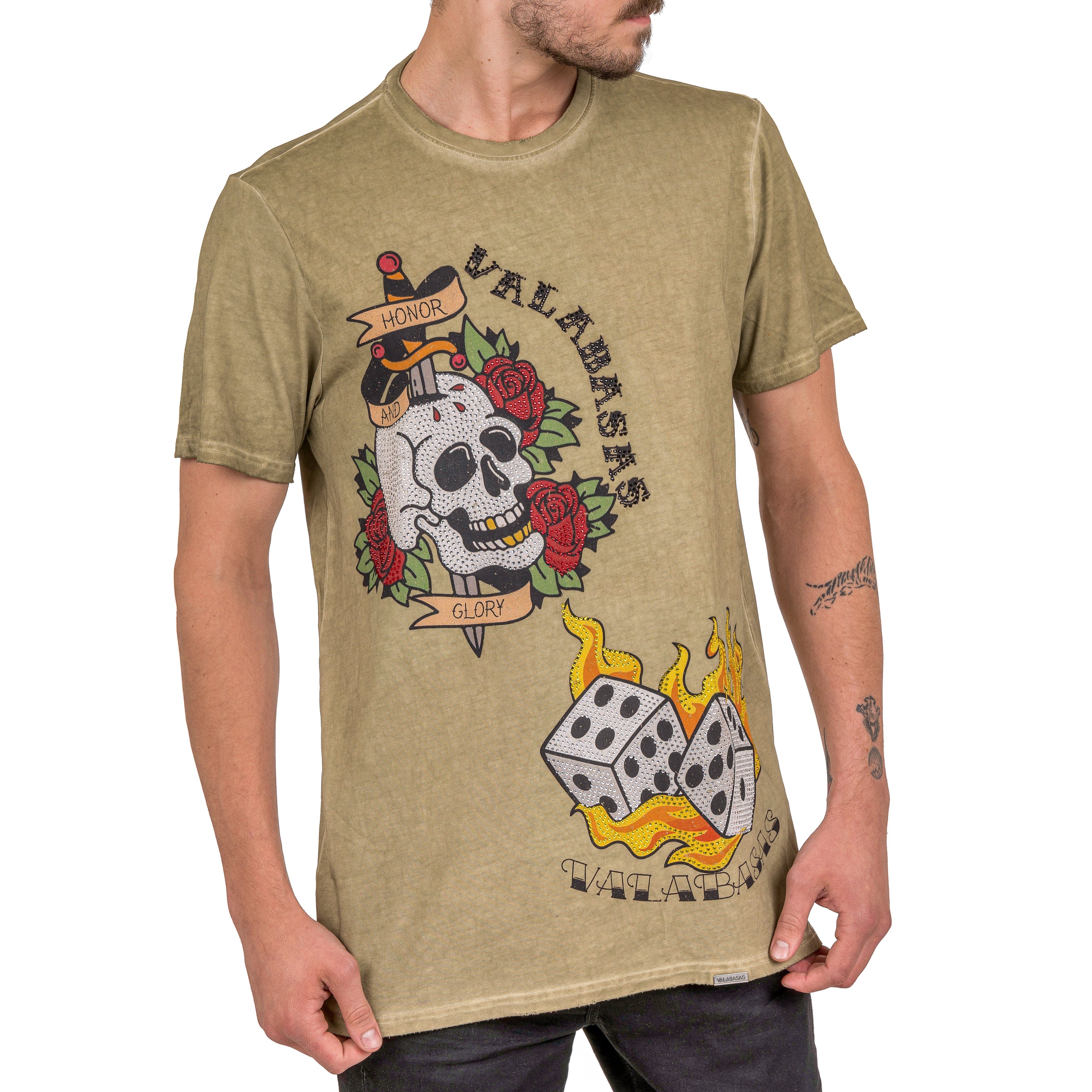 VALABASAS TEE “TATSHOP5” VINTAGE OLIVE sold by valabasas product image thumbnail 3
