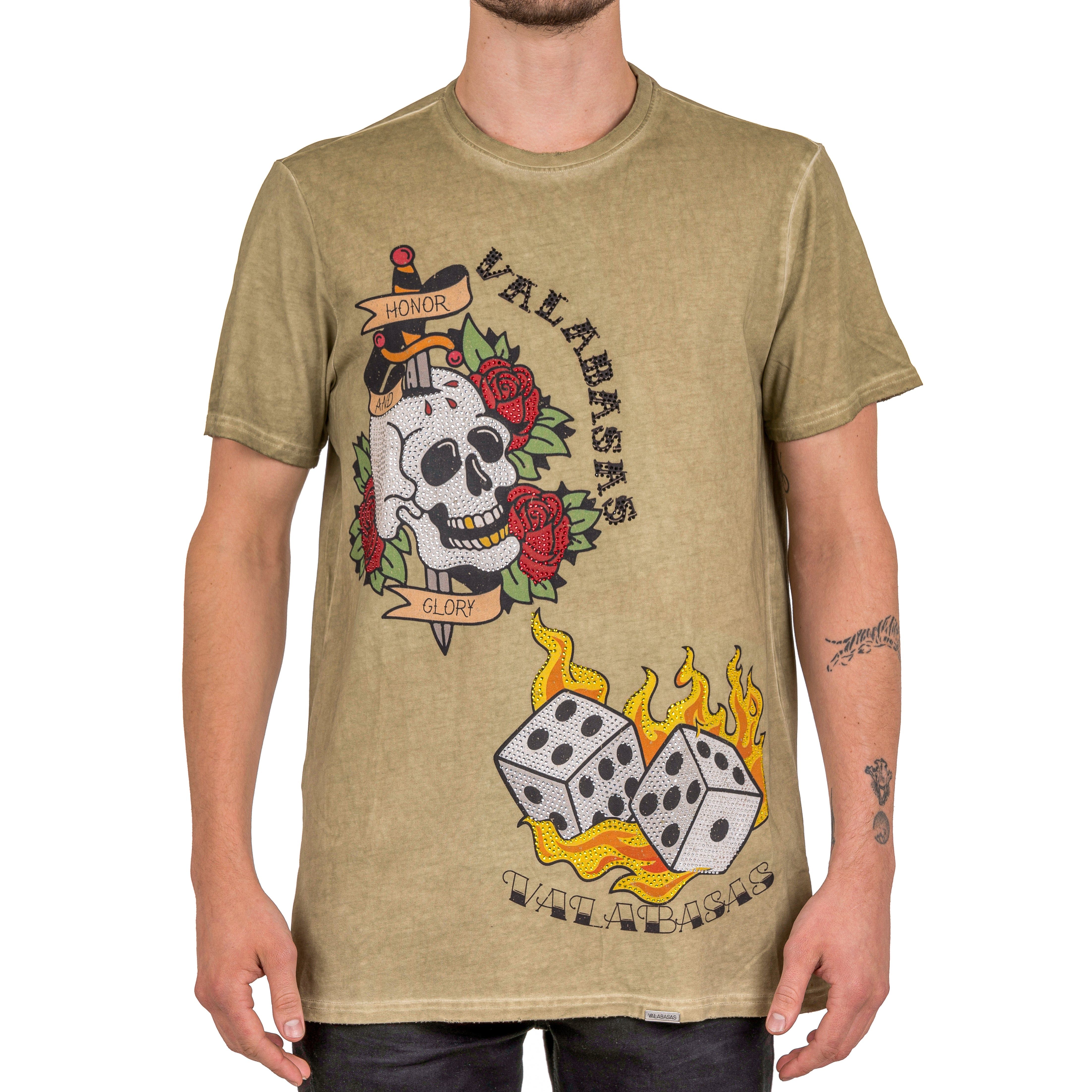 VALABASAS TEE “TATSHOP5” VINTAGE OLIVE sold by valabasas