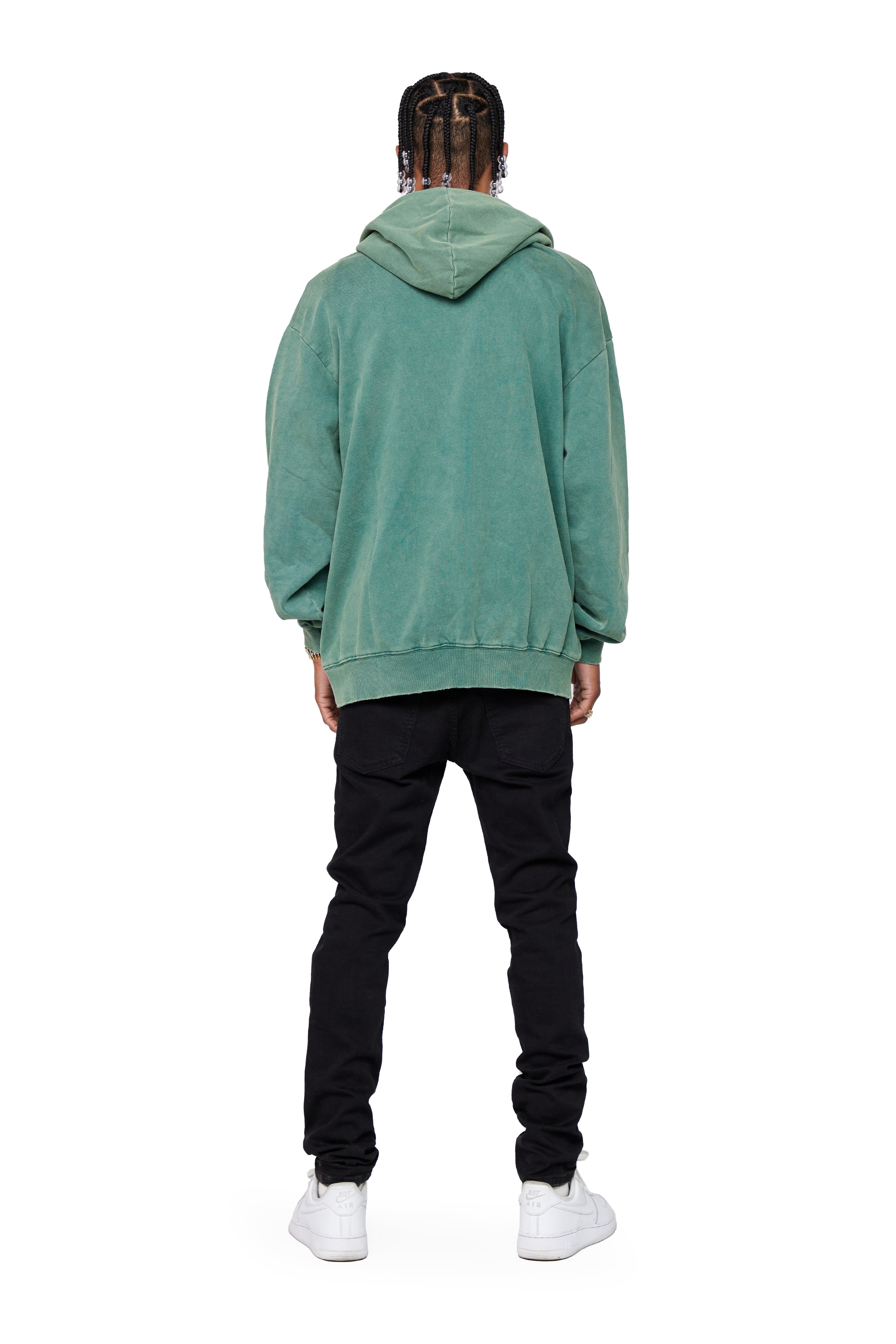 VALABASAS HOODIE "ALIVE TOUR" WASHED FIELD GREEN sold by valabasas product image thumbnail 5