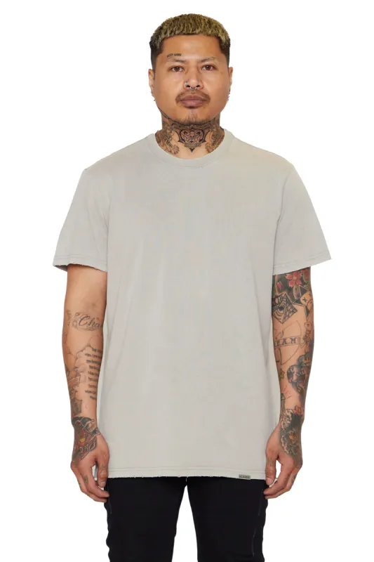 VALABASAS TEE "VALA-CORE" VINTAGE LIGHT GREY sold by valabasas