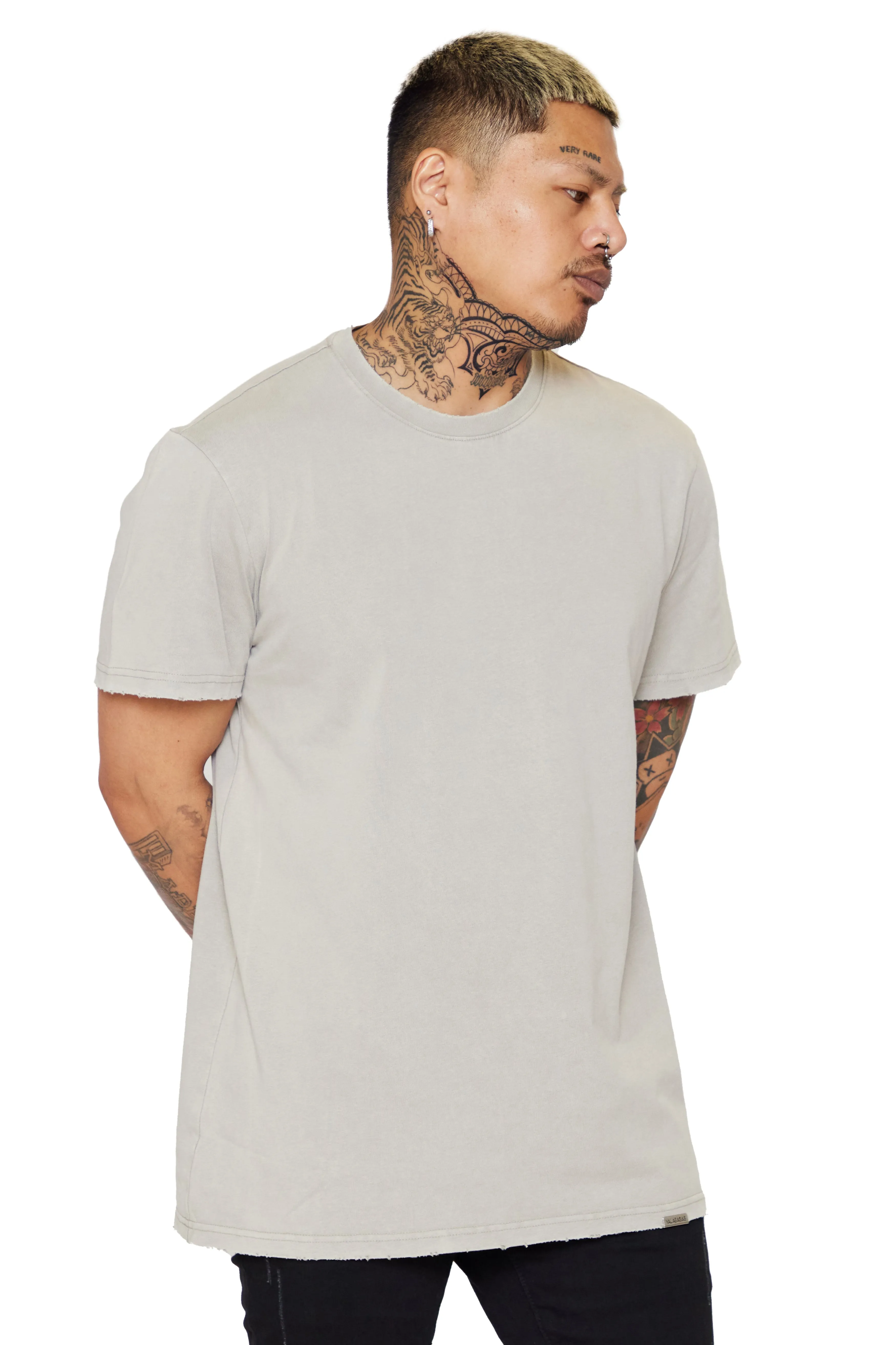 VALABASAS TEE "VALA-CORE" VINTAGE LIGHT GREY sold by valabasas product image thumbnail 3