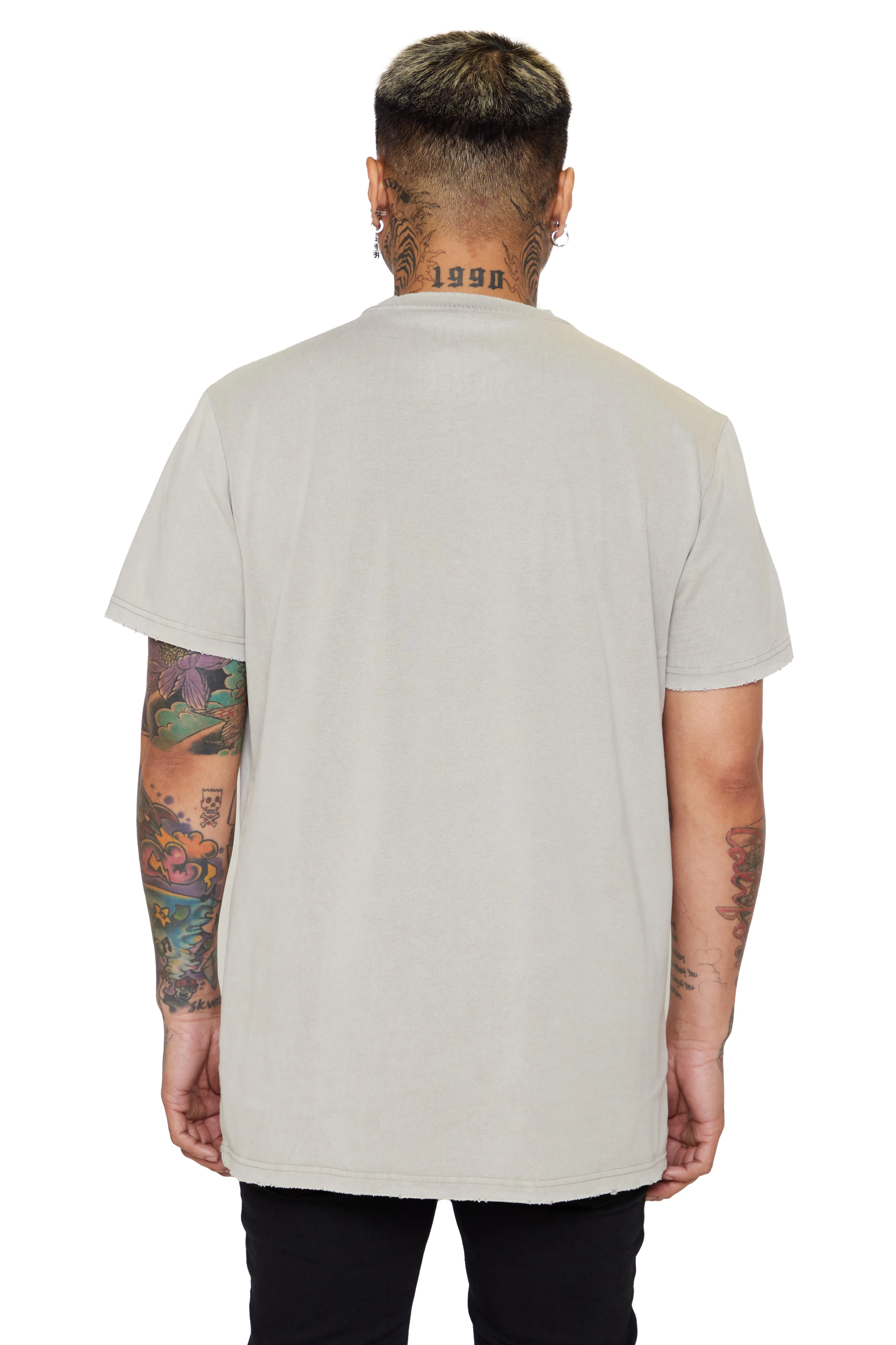 VALABASAS TEE "VALA-CORE" VINTAGE LIGHT GREY sold by valabasas product image thumbnail 4