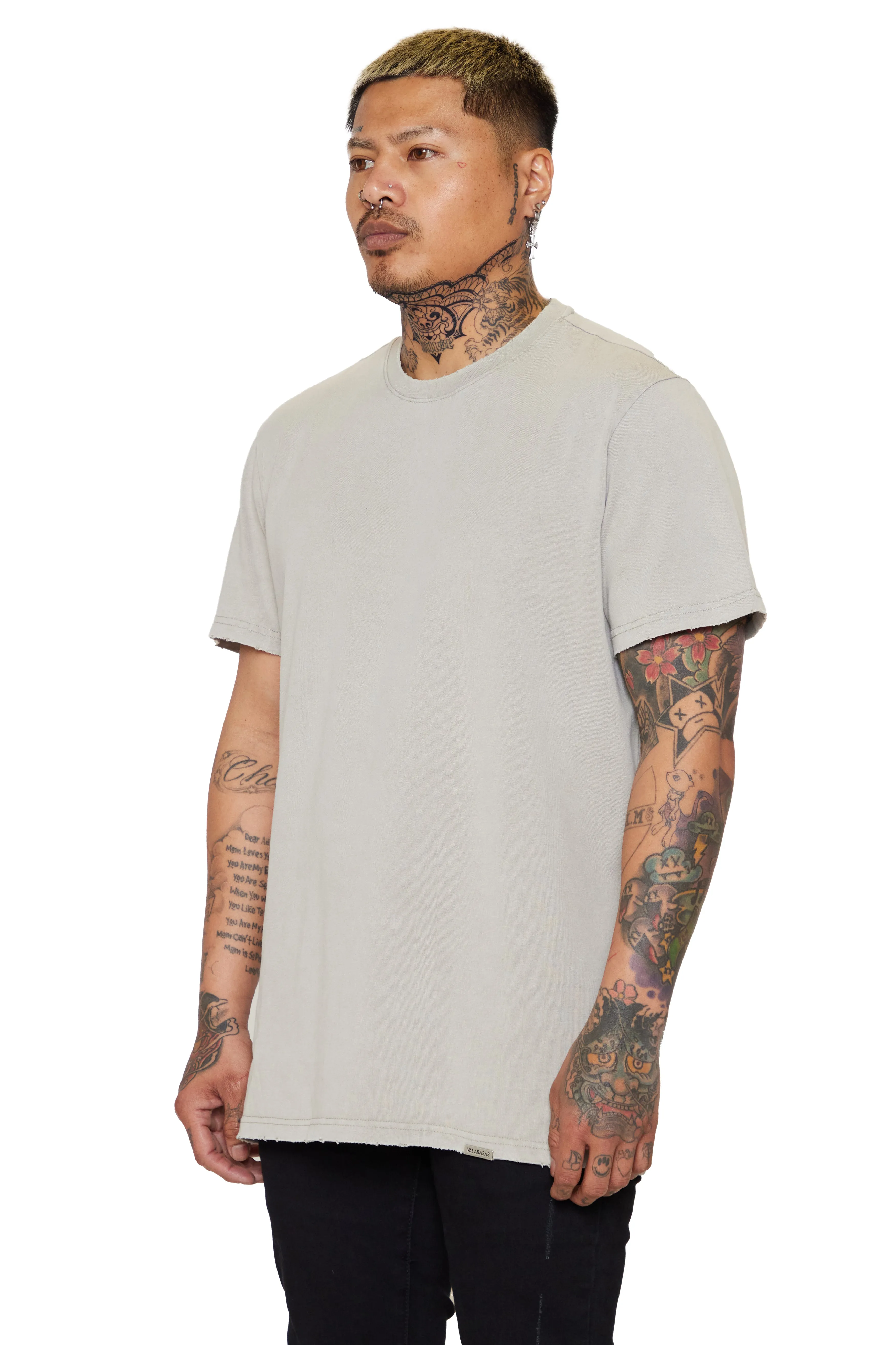 VALABASAS TEE "VALA-CORE" VINTAGE LIGHT GREY sold by valabasas product image thumbnail 5