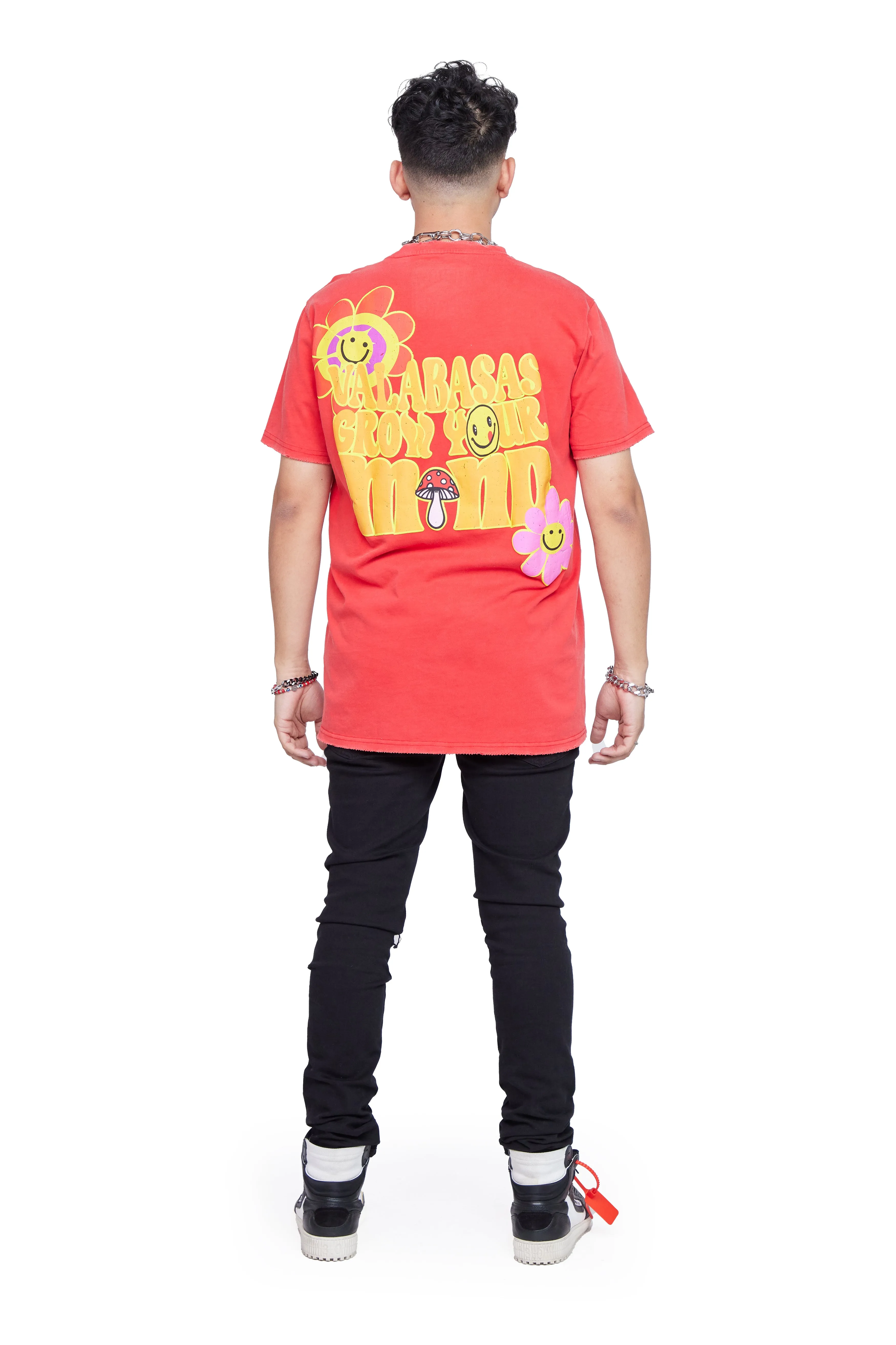 "KEEP GROWING" VINTAGE RED TEE sold by valabasas product image thumbnail 5