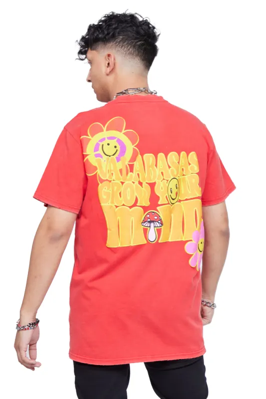 "KEEP GROWING" VINTAGE RED TEE sold by valabasas
