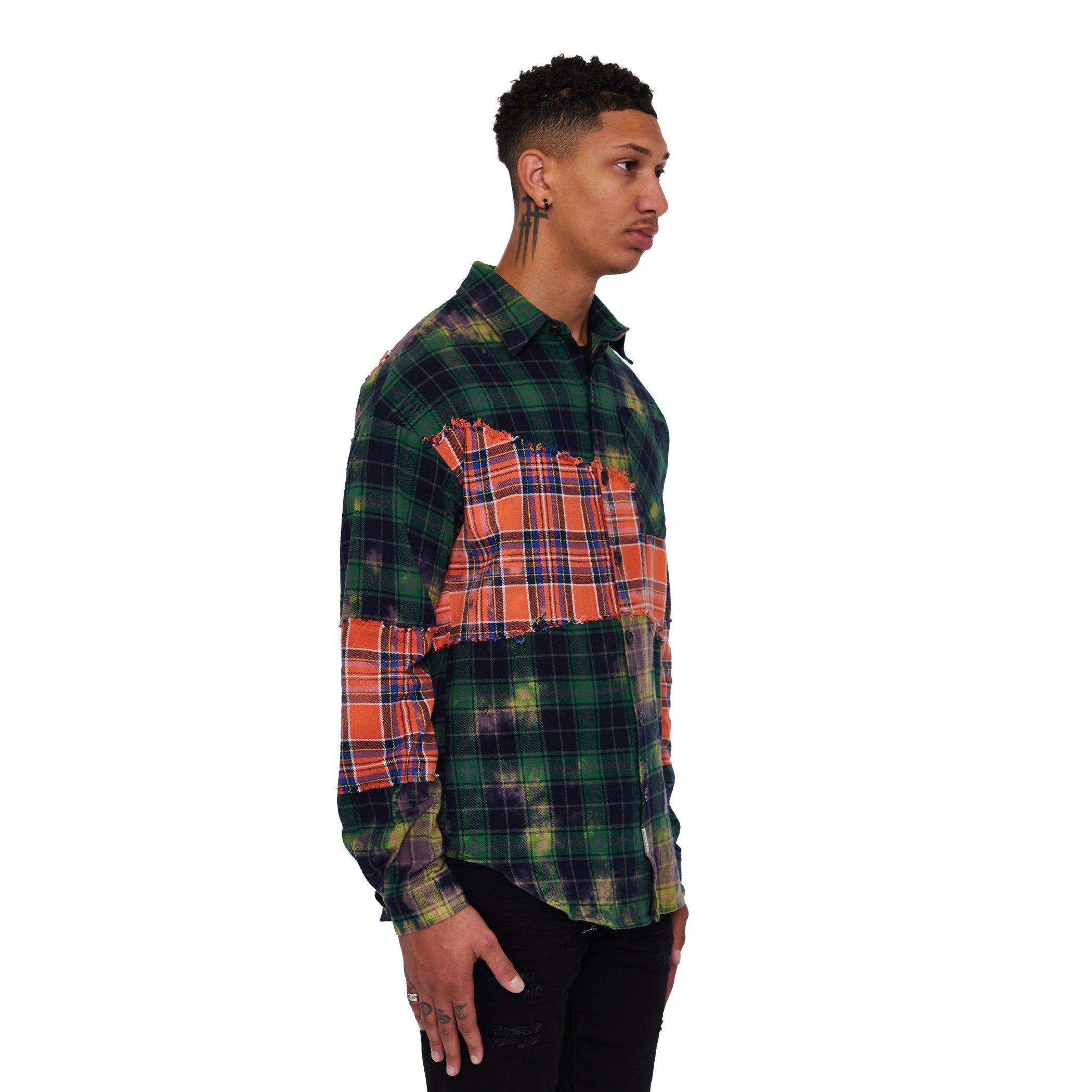 VALABASAS WOVEN “RIP & REPAIR” GREEN ORANGE sold by valabasas product image thumbnail 5