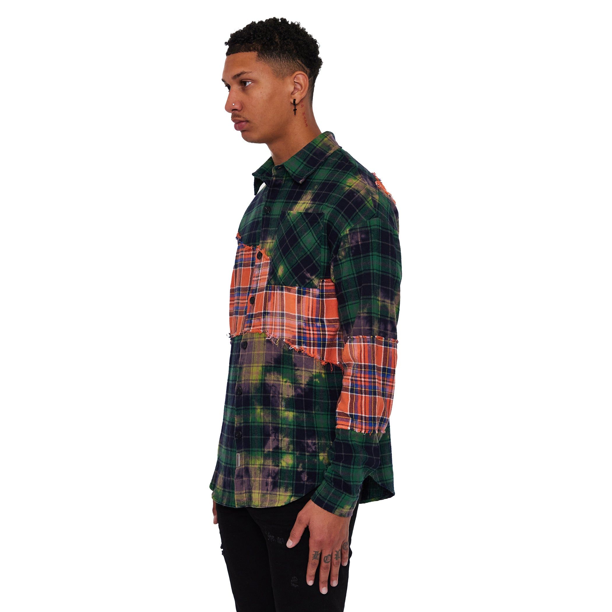 VALABASAS WOVEN “RIP & REPAIR” GREEN ORANGE sold by valabasas product image thumbnail 7