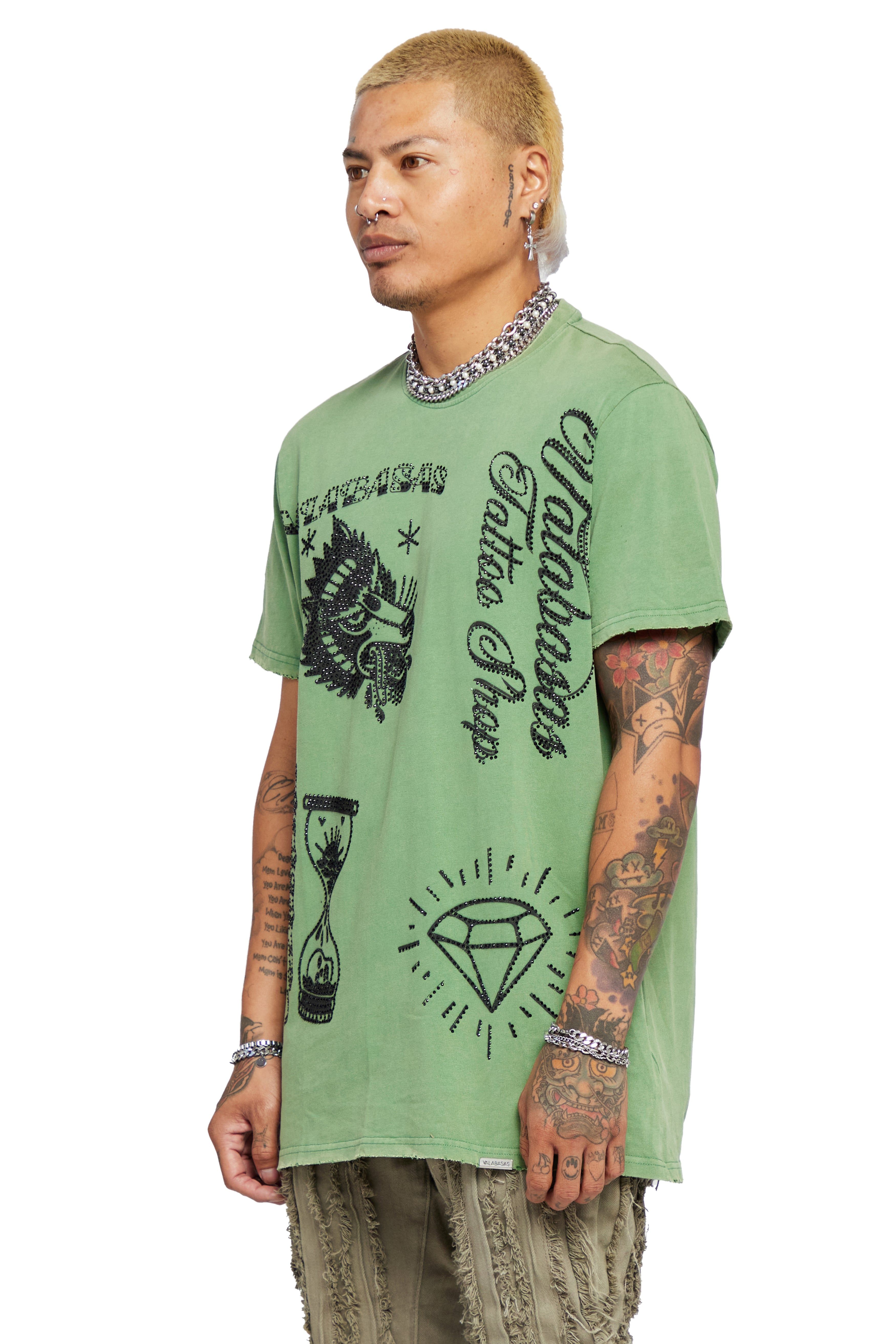 VALABASAS TEE “LEGACY TAT” VINTAGE OLIVE sold by valabasas product image thumbnail 3