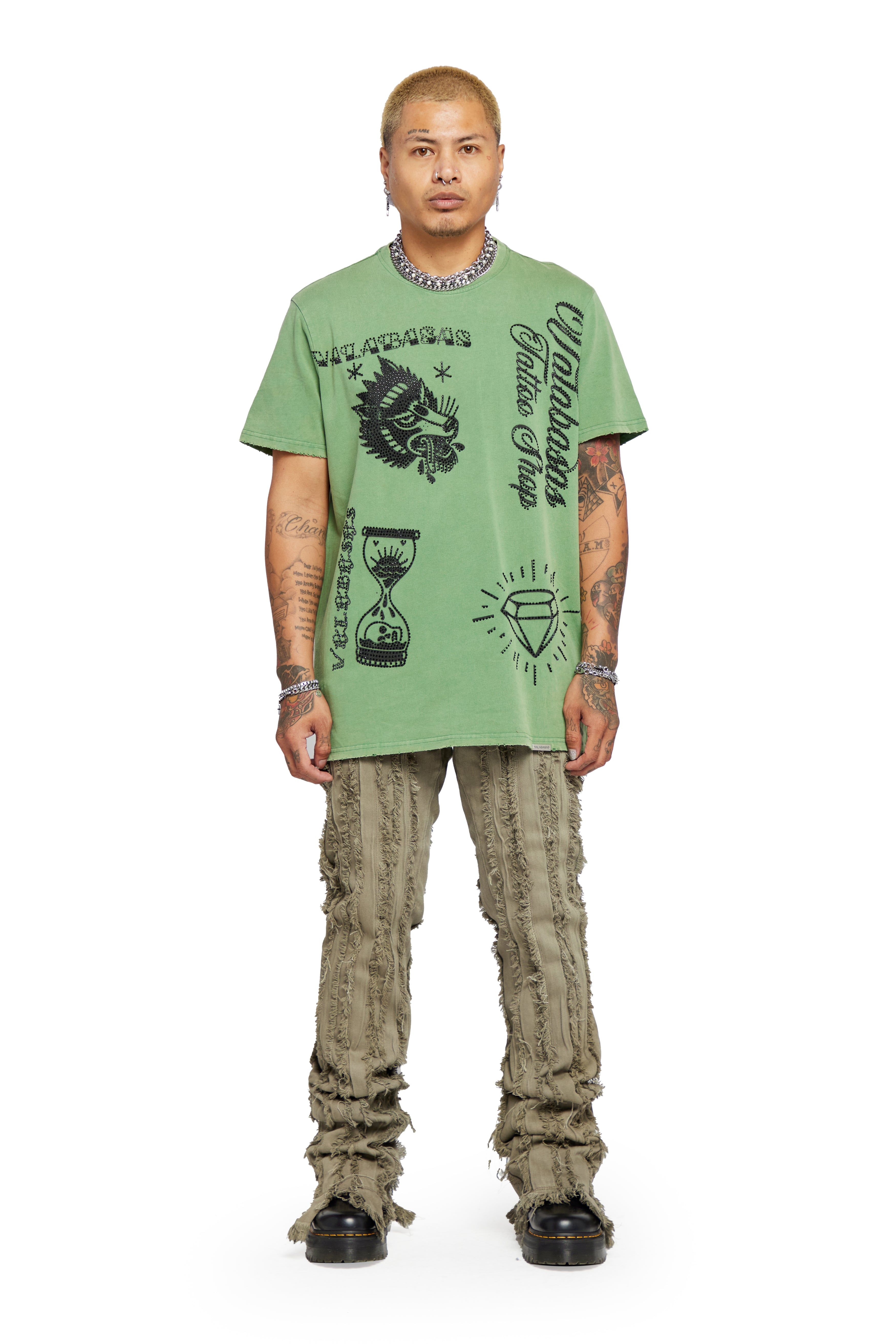 VALABASAS TEE “LEGACY TAT” VINTAGE OLIVE sold by valabasas product image thumbnail 7