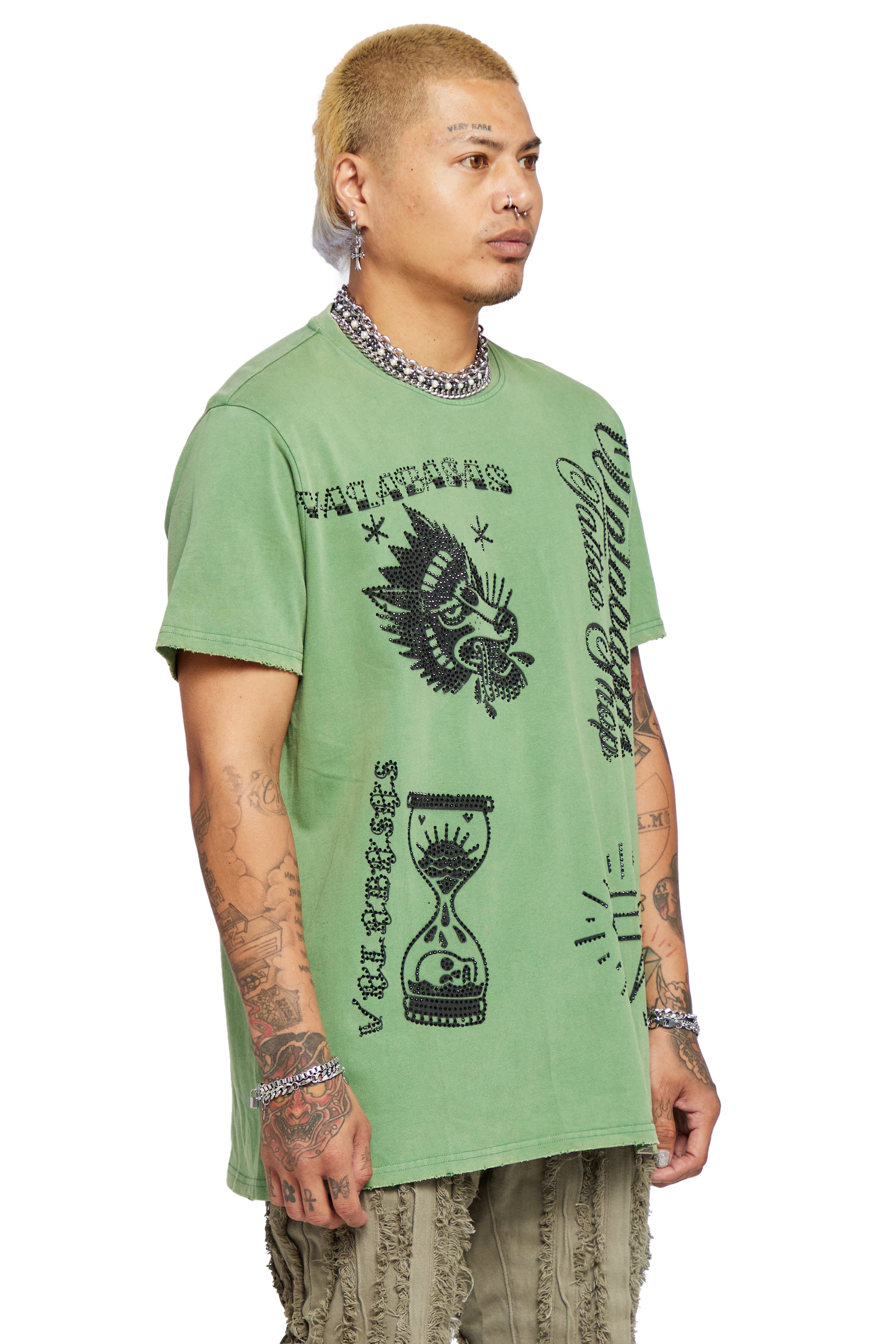 VALABASAS TEE “LEGACY TAT” VINTAGE OLIVE sold by valabasas product image thumbnail 4