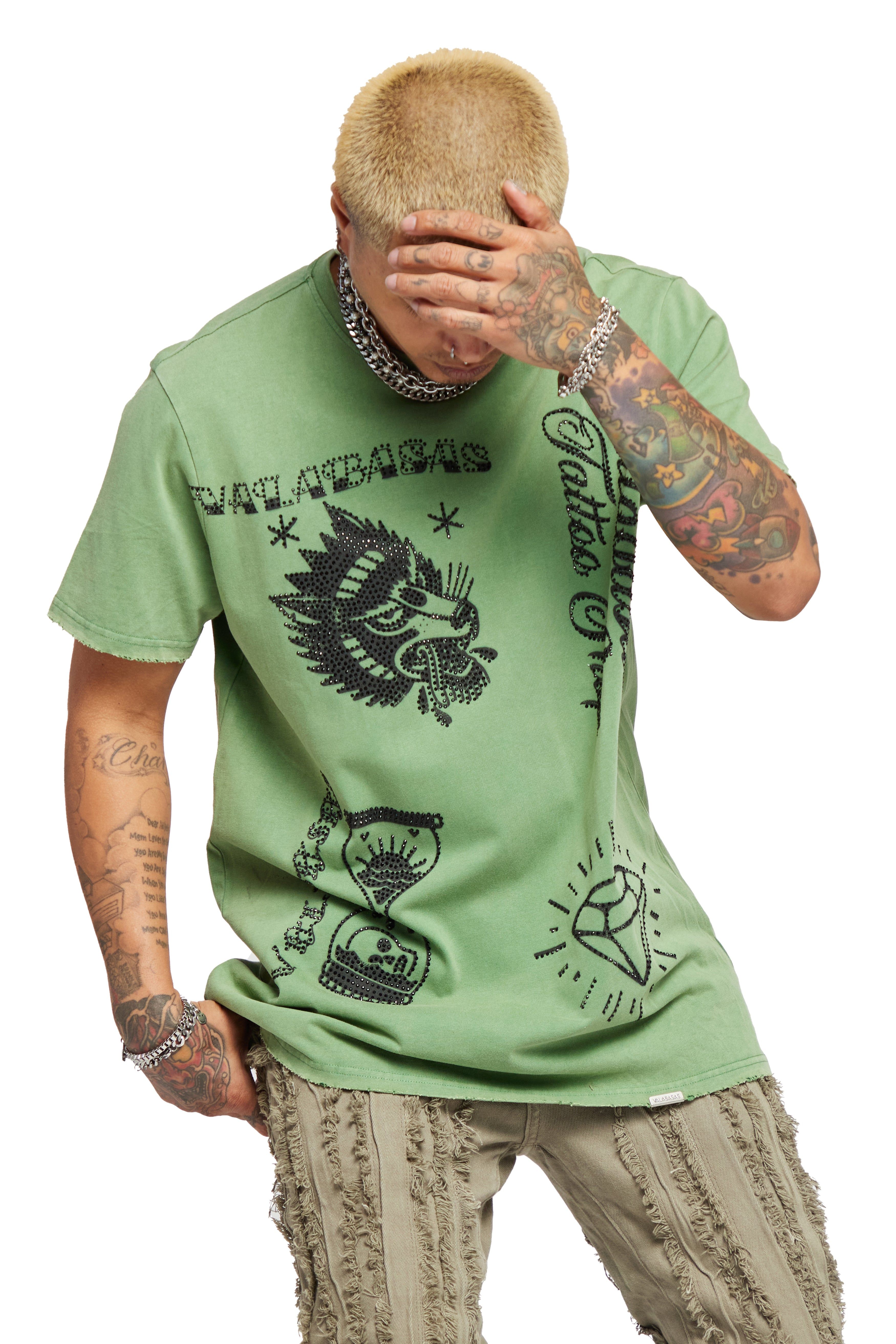 VALABASAS TEE “LEGACY TAT” VINTAGE OLIVE sold by valabasas product image thumbnail 6