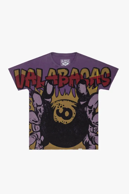 "8BALL" VINTAGE PURPLE TEE sold by valabasas