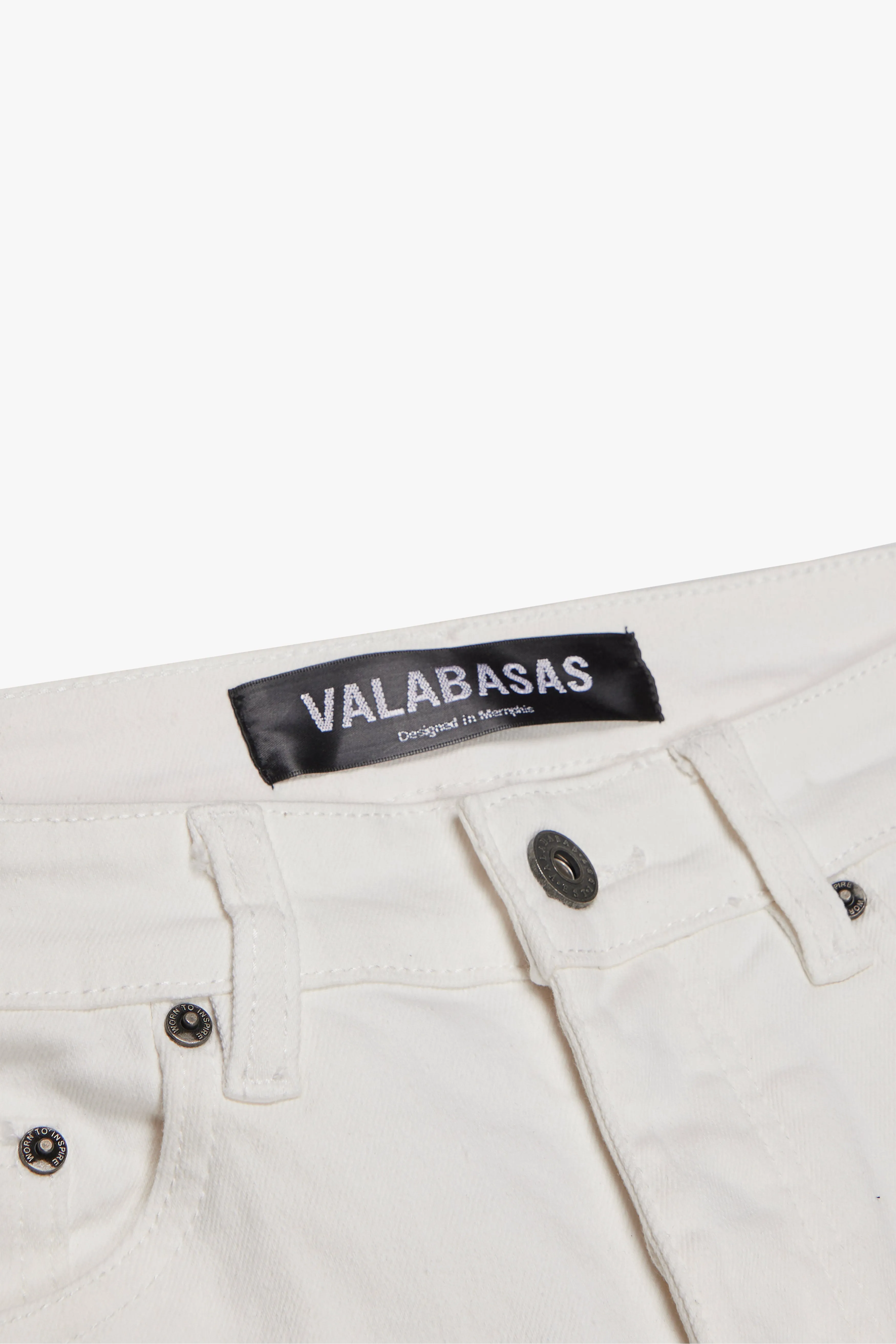 "NIMBUS" SKINNY JEAN WHITE GREEN sold by valabasas product image thumbnail 2