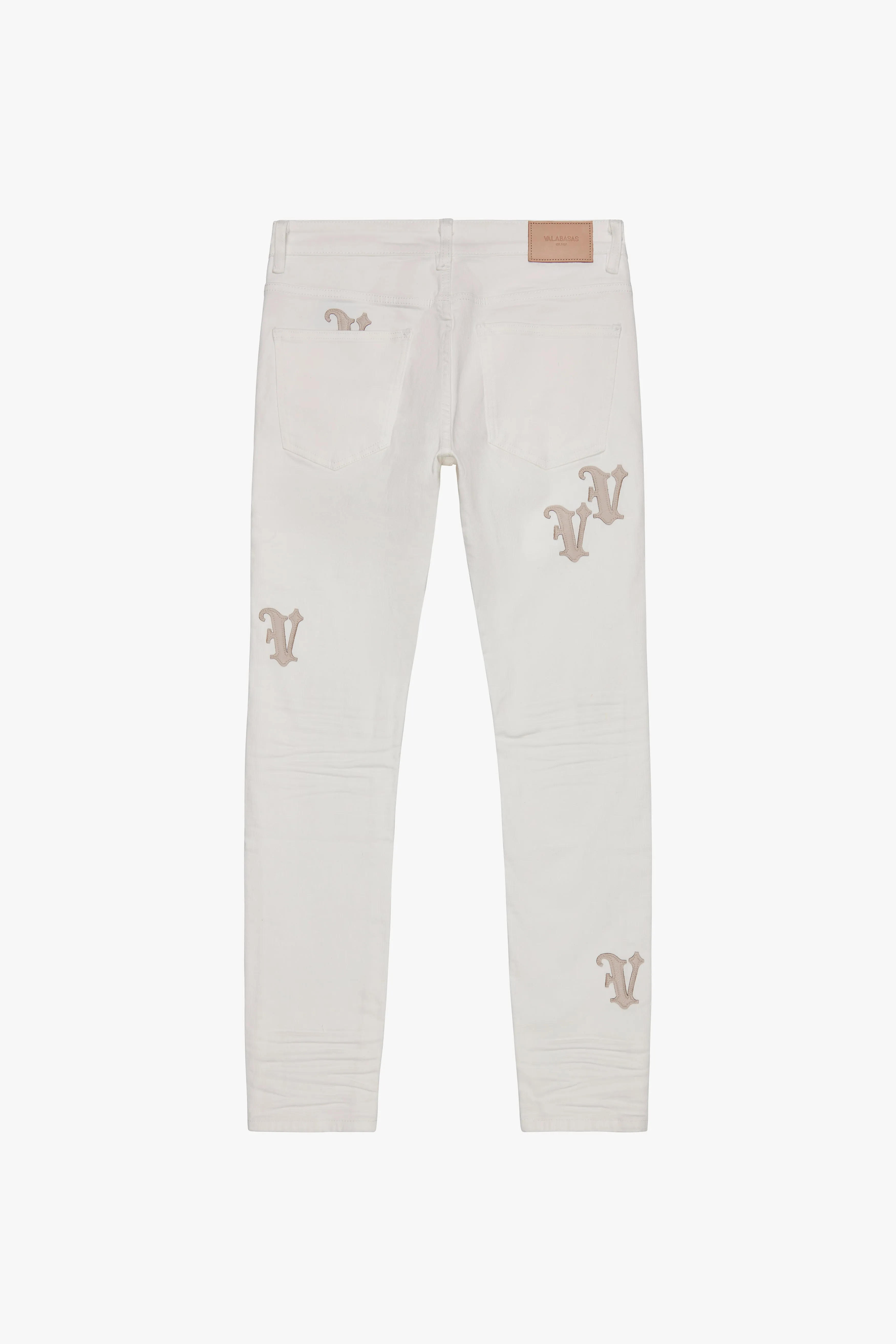 "NIMBUS" SKINNY JEAN WHITE GREEN sold by valabasas product image thumbnail 3