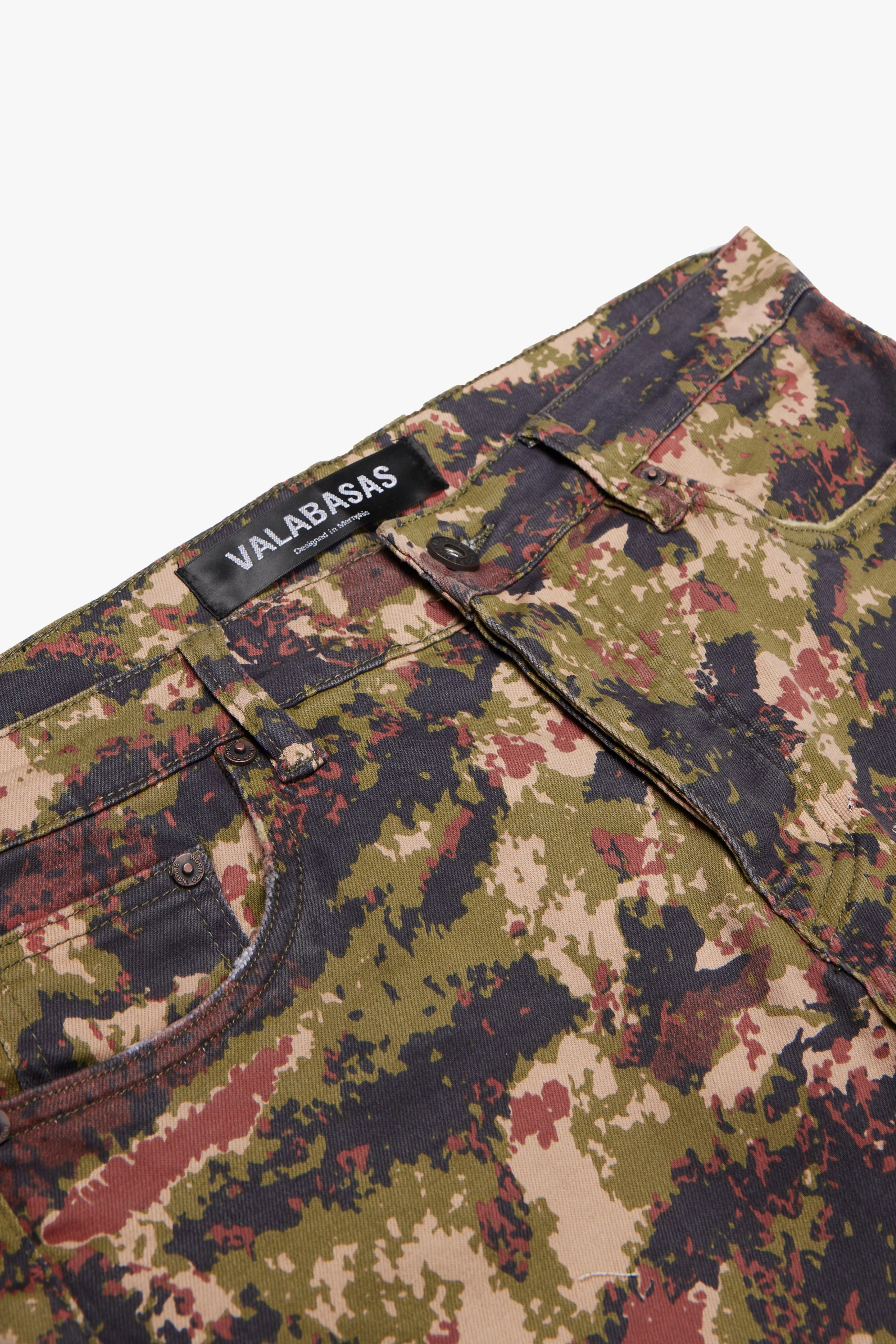 "MR. EXTENDO" SUPER STACKED FLARE CHESTNUT CAMO sold by valabasas product image thumbnail 2