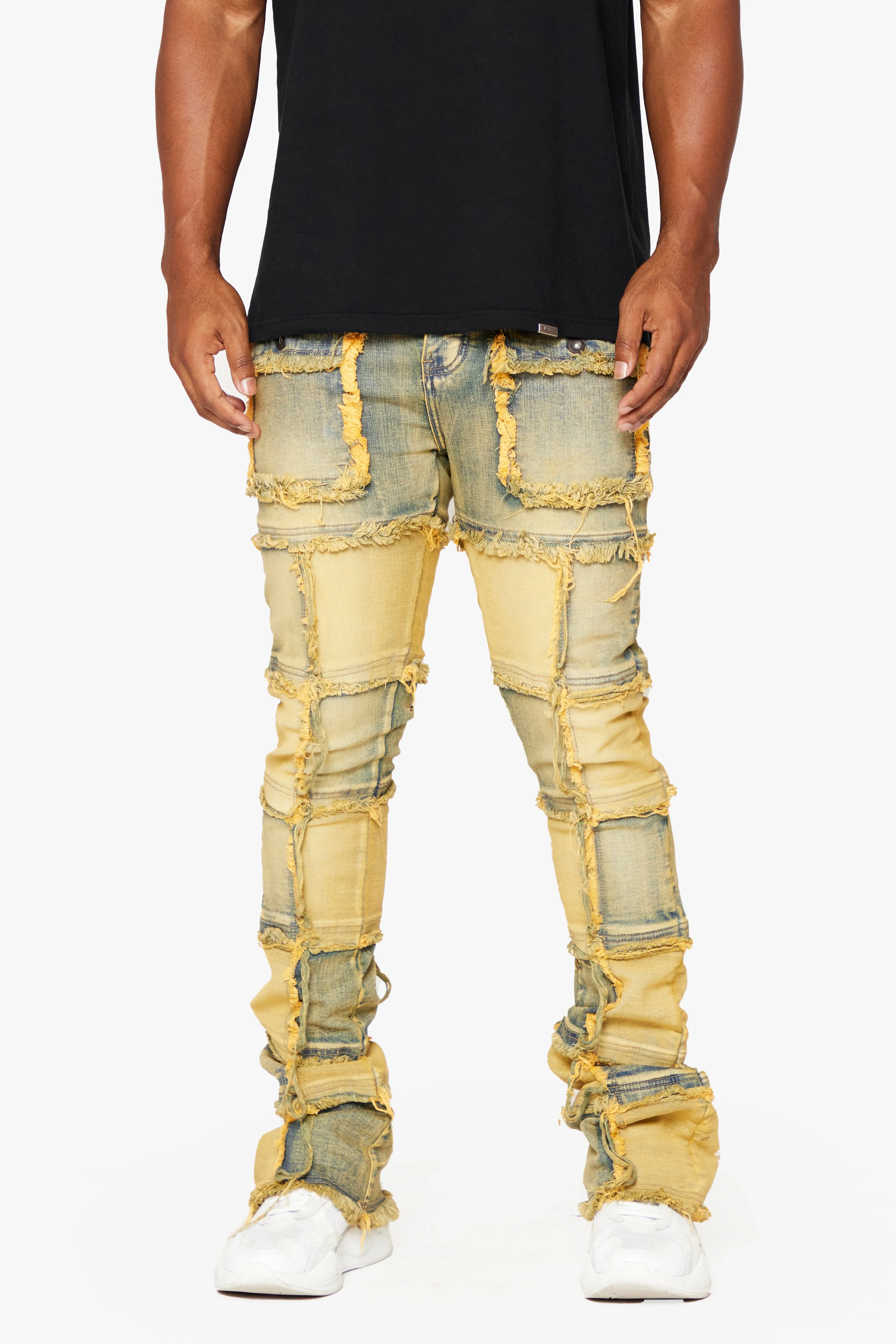 "THREADS” STACKED FLARE JEAN DIRTY VINTAGE WASH sold by valabasas product image thumbnail 5