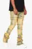 "THREADS” DIRTY VINTAGE WASH STACKED FLARE JEAN sold by valabasas