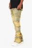 "THREADS” DIRTY VINTAGE WASH STACKED FLARE JEAN sold by valabasas