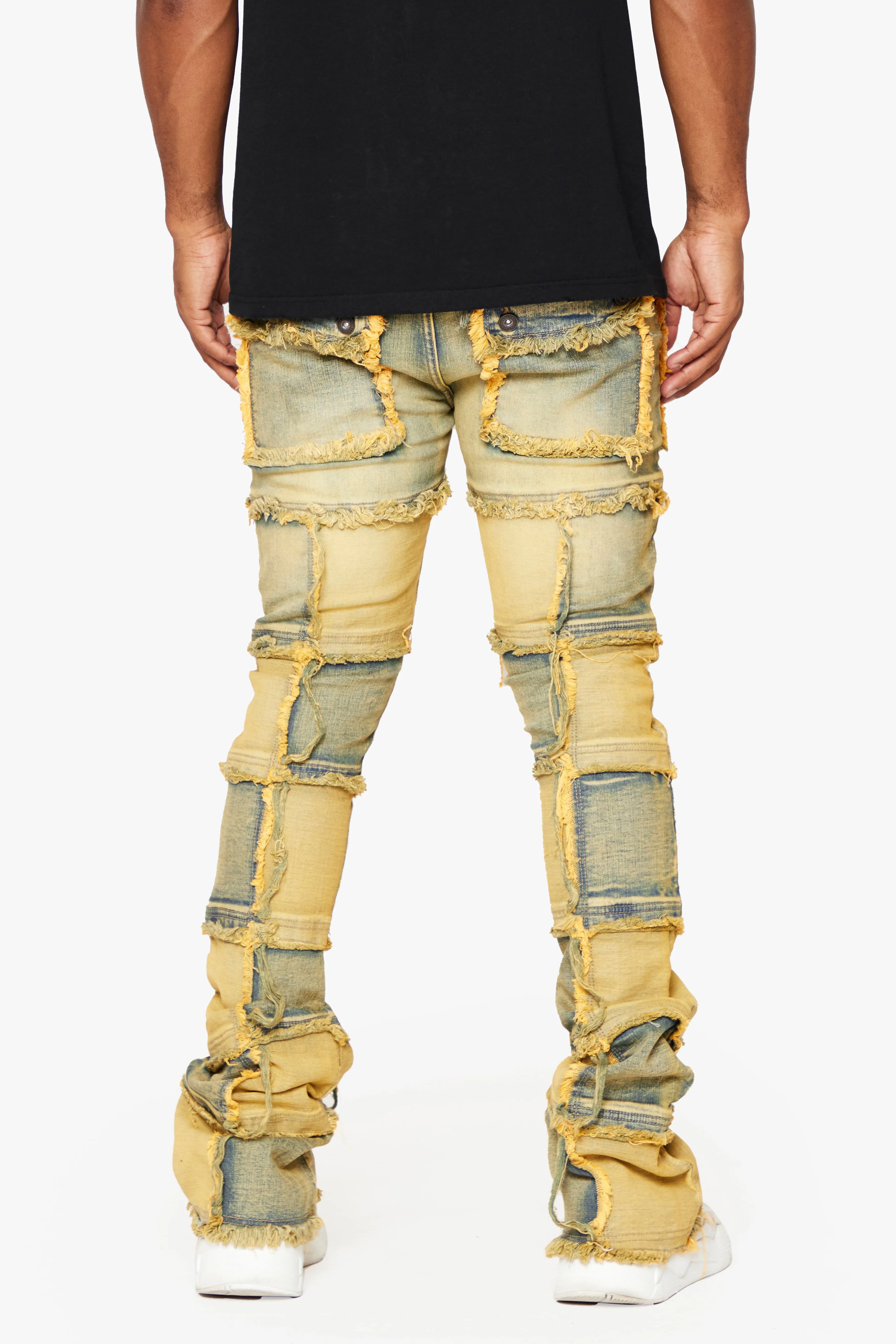 "THREADS” STACKED FLARE JEAN DIRTY VINTAGE WASH sold by valabasas product image thumbnail 2