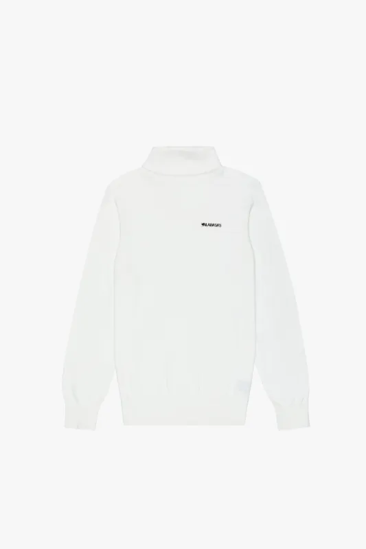 "PRESTANZA" TURTLE NECK TEE WHITE sold by valabasas