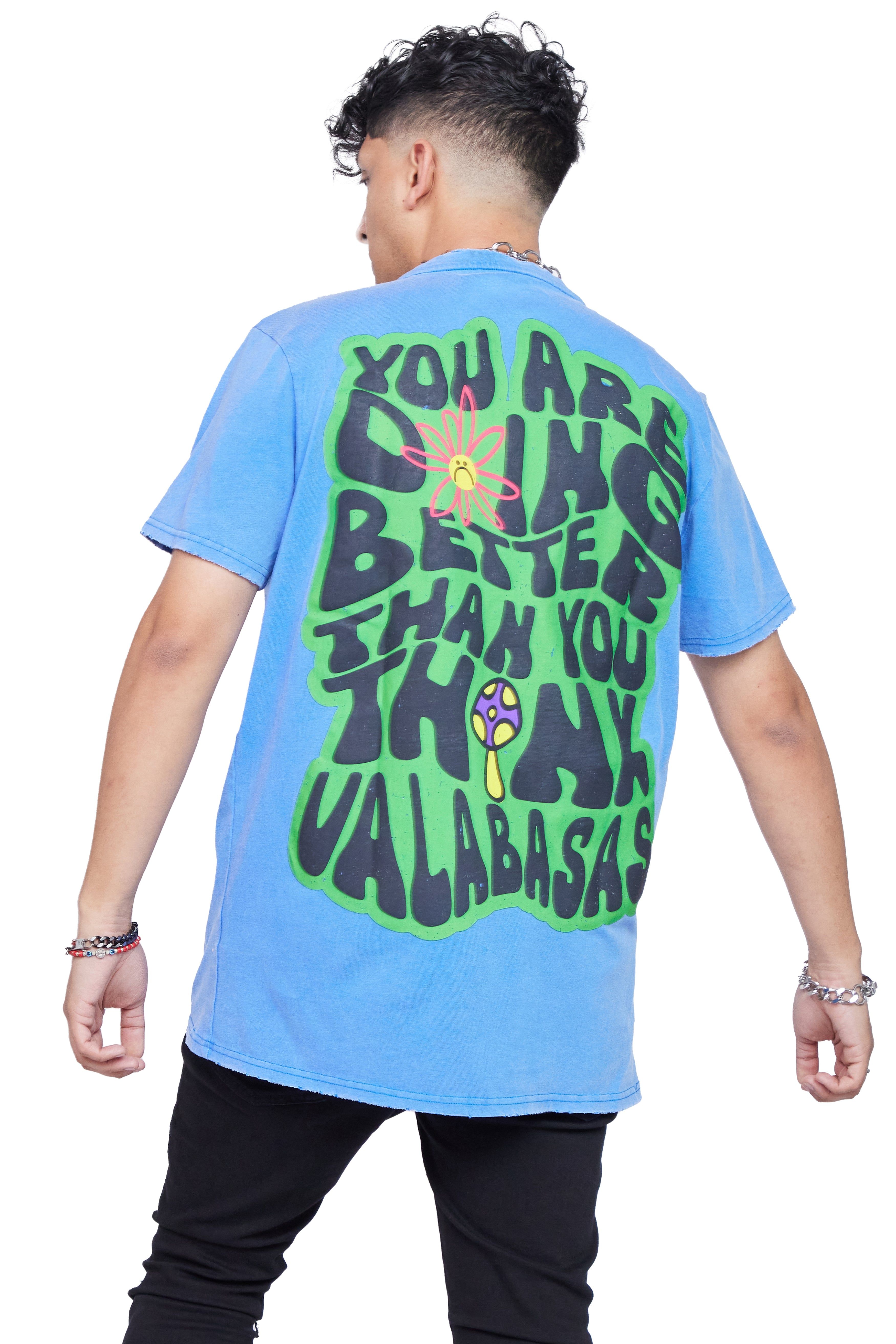 "DOING GOOD" VINTAGE BLUE TEE sold by valabasas product image thumbnail 2