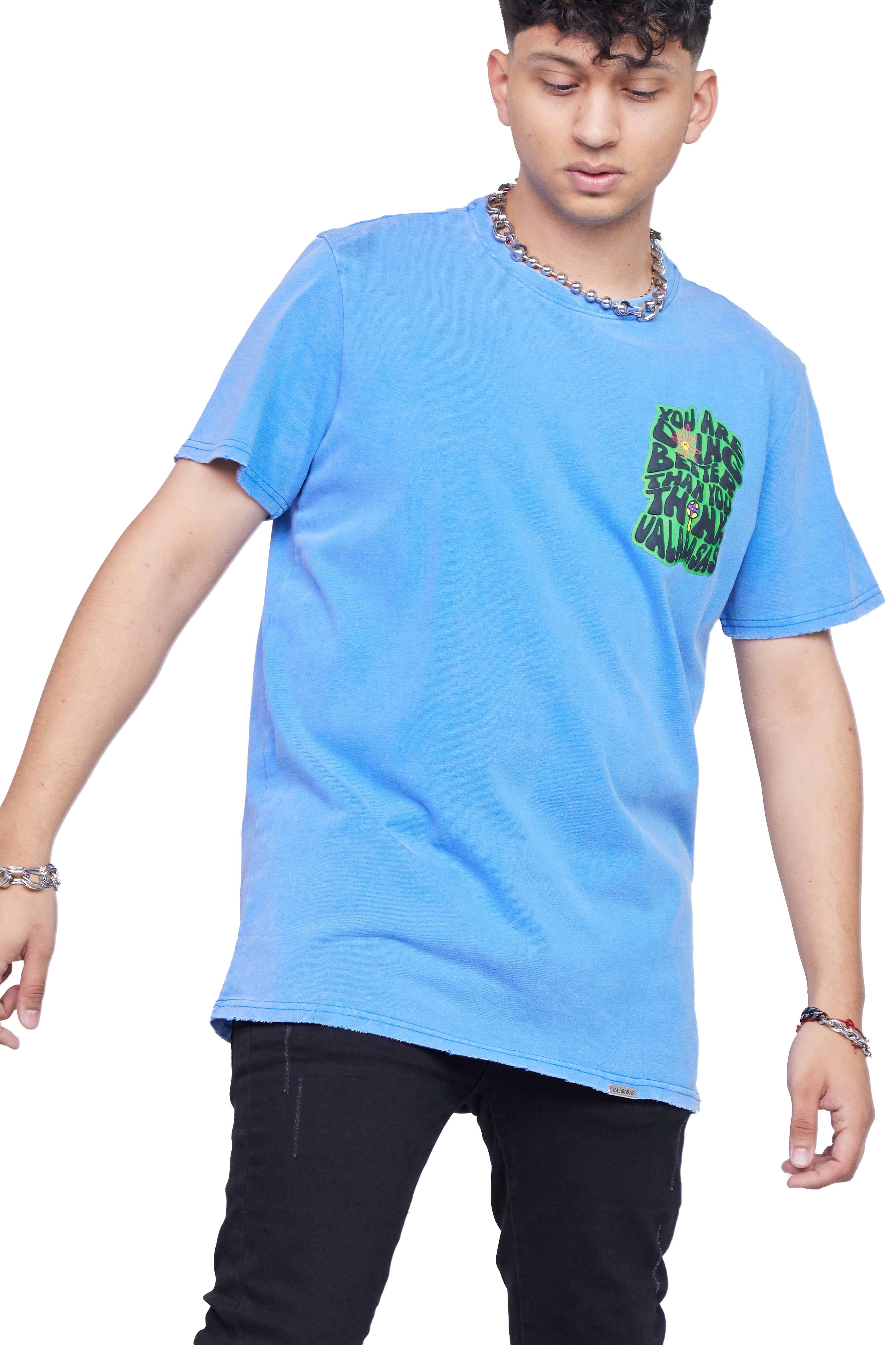 "DOING GOOD" VINTAGE BLUE TEE sold by valabasas product image thumbnail 3