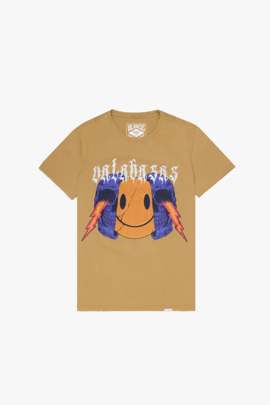"KEEP SMILING" TEE VINTAGE BRONZE MIST sold by valabasas