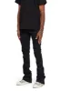 “WEST” BLACK STACKED FLARE JEAN sold by valabasas