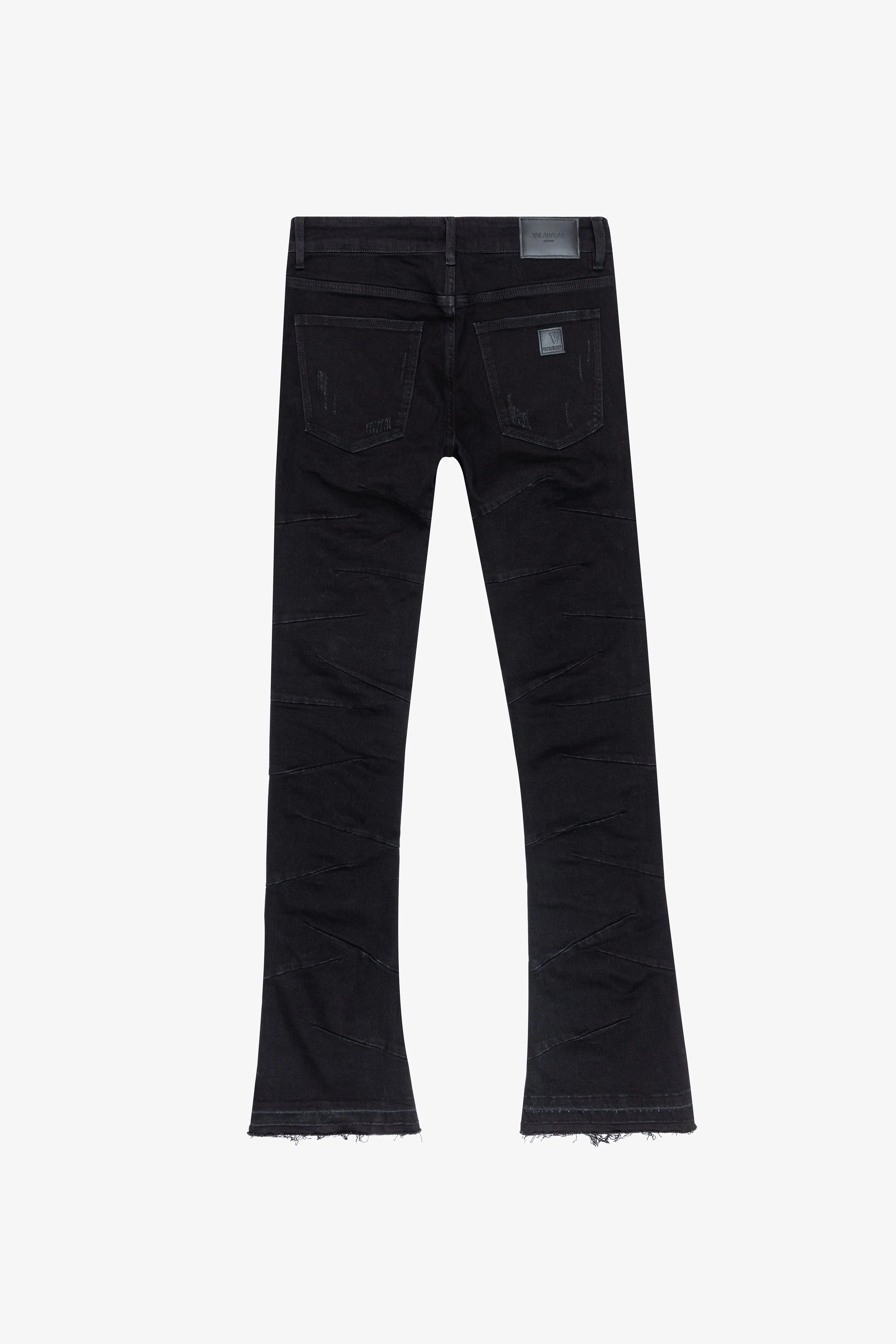 “WEST” BLACK STACKED FLARE JEAN sold by valabasas product image thumbnail 3