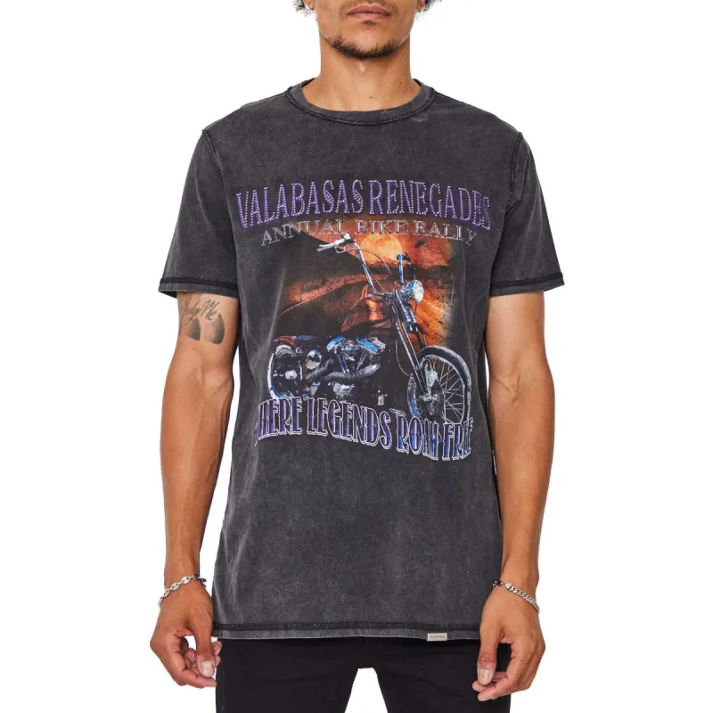 VALABASAS TEE “RENEGADES” SUNFADED BLACK sold by valabasas