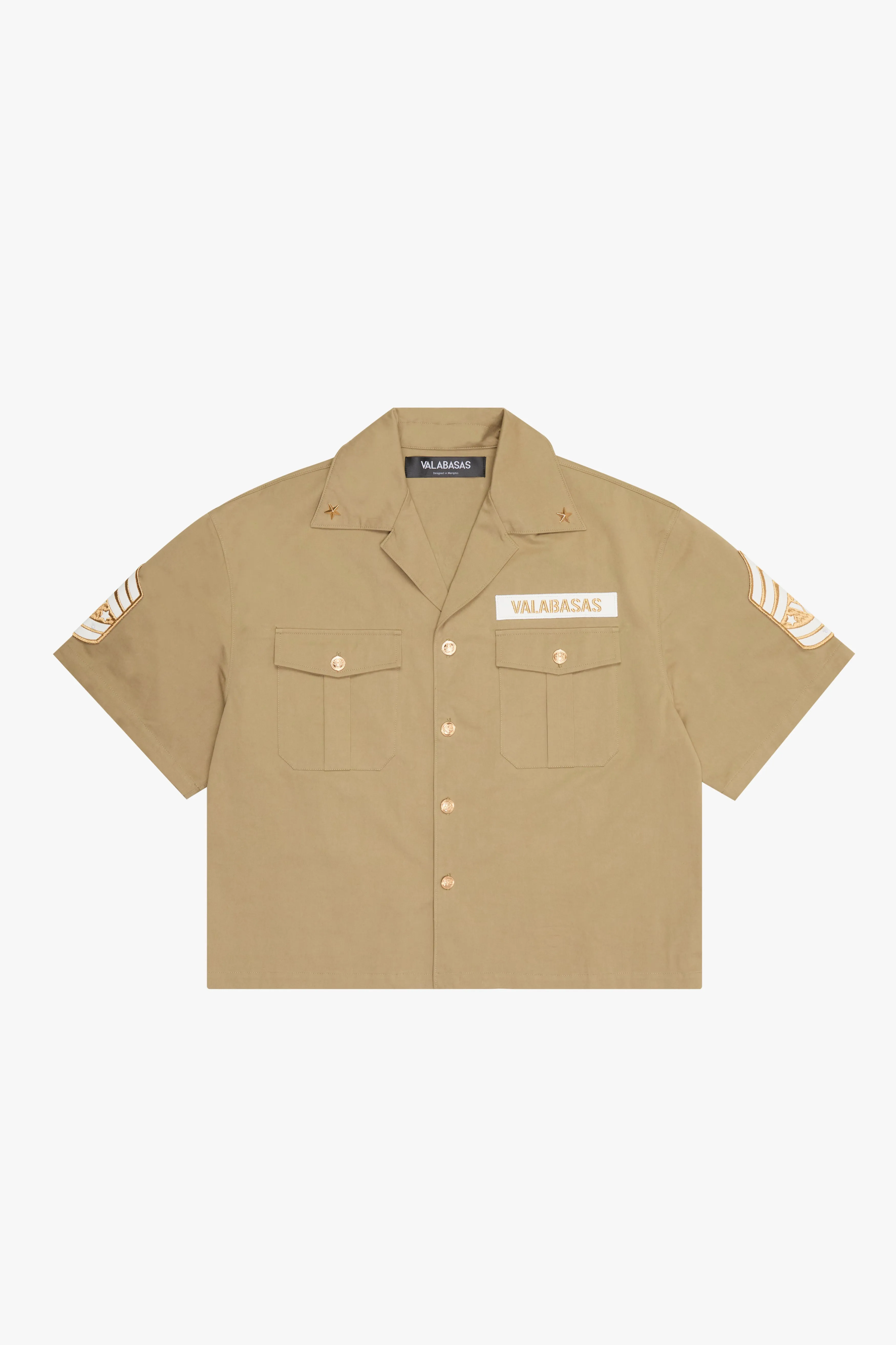"THE REBEL" BUTTON UP KHAKI sold by valabasas product image thumbnail 2